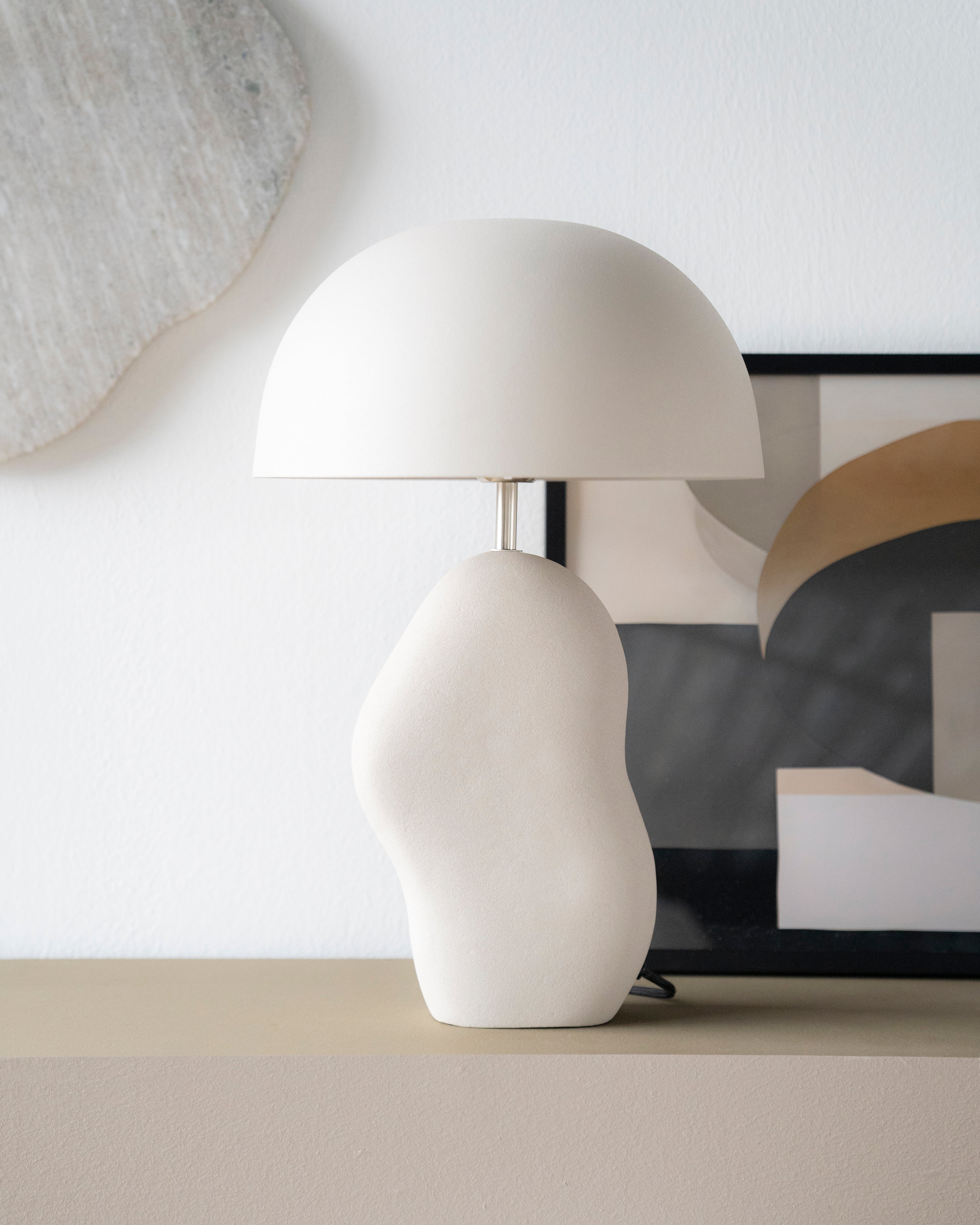 Lampa stołowa AIZU kremowy