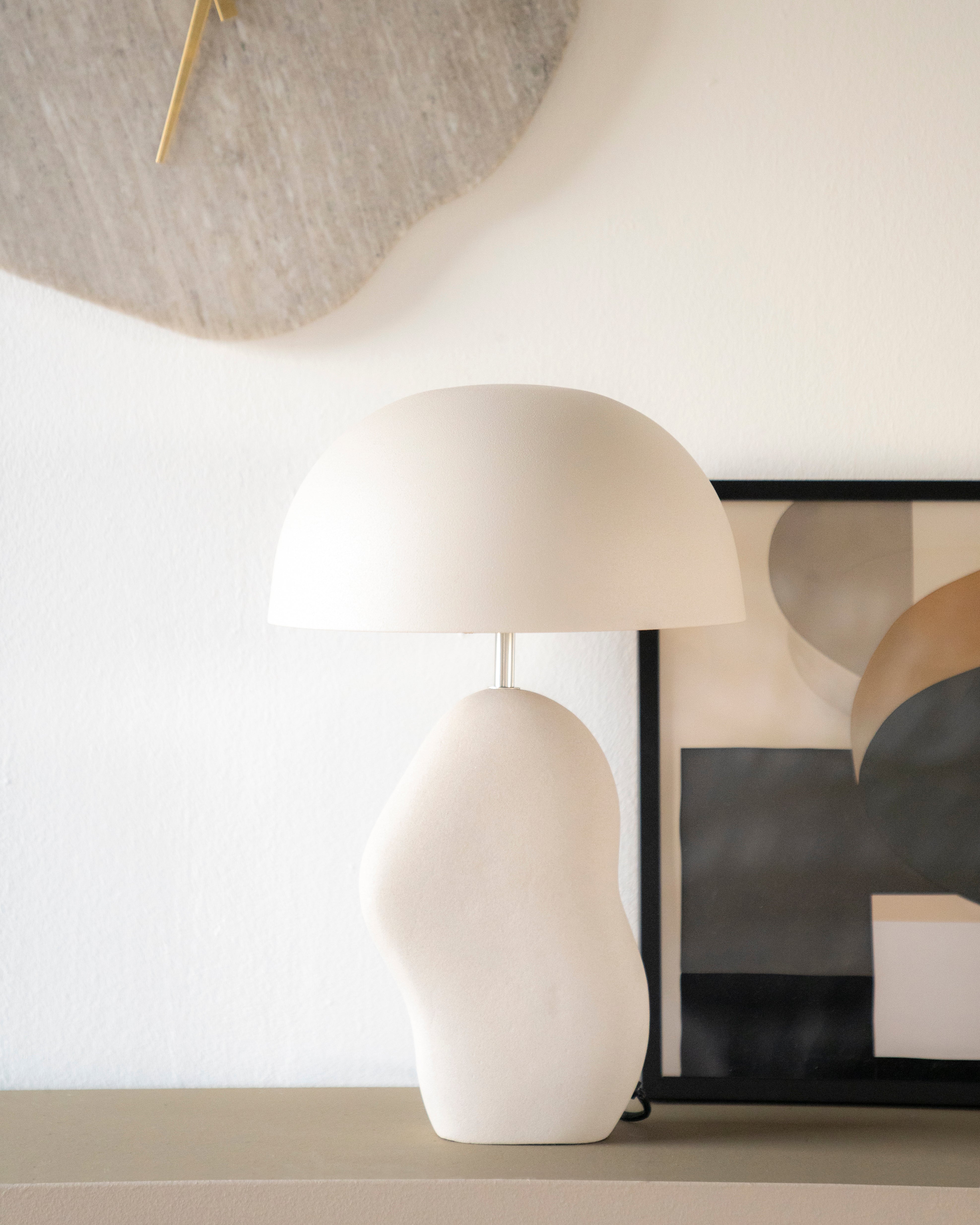 Lampa stołowa AIZU kremowy