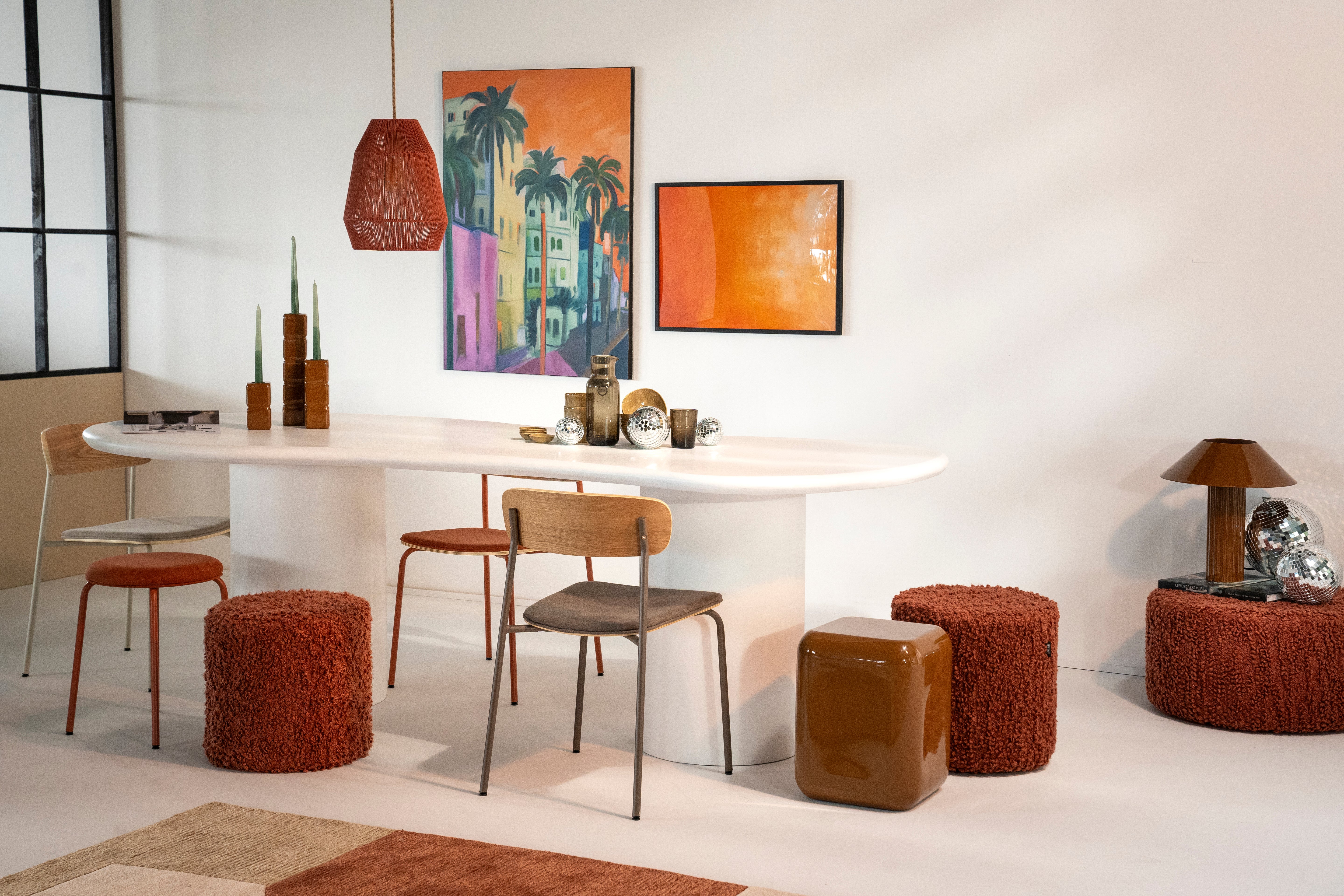VISTA Pouf Dark Beige