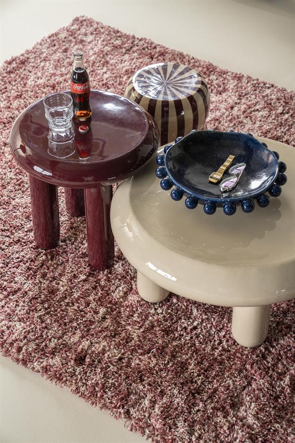 BALLOON burgundy side table
