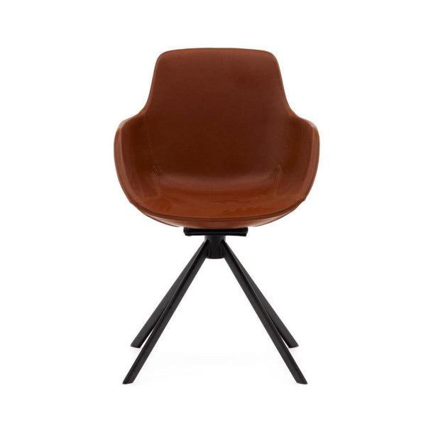 Krzesło obrotowe TISSIANA brązowa ekoskóra La Forma    Eye on Design