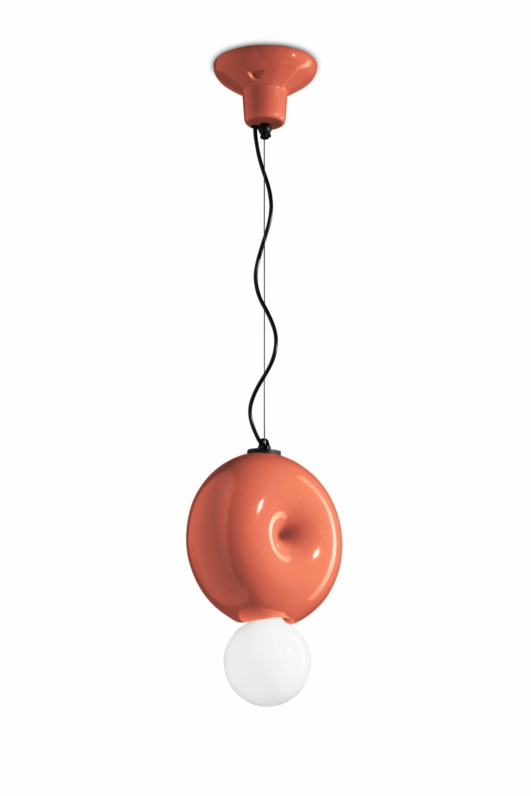 Anhänger Keramiklampe Bumbum Orange