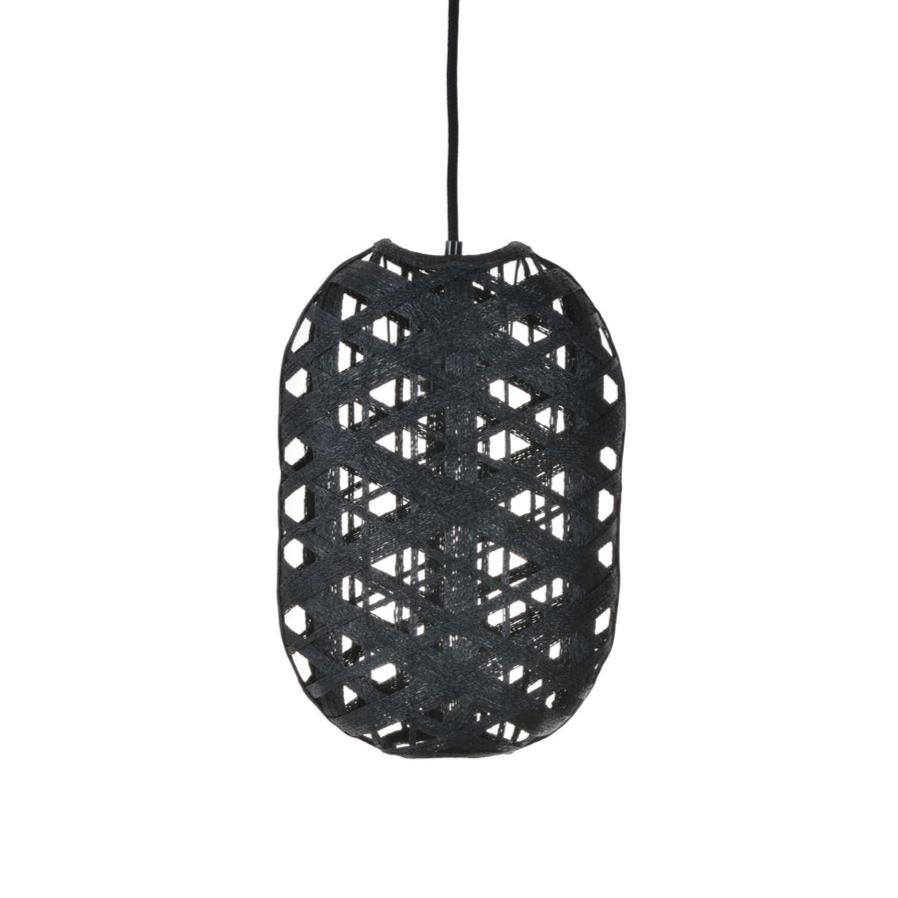 Black capsule hanging lamp