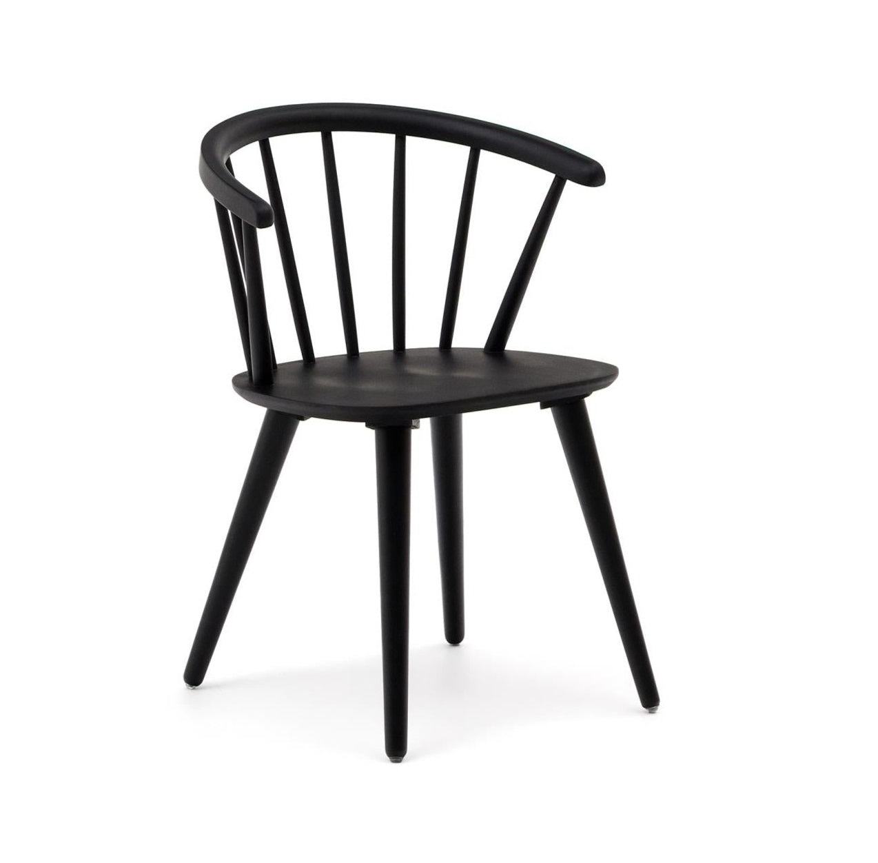 Krzesło TRISE czarne drewno kauczukowe La Forma    Eye on Design