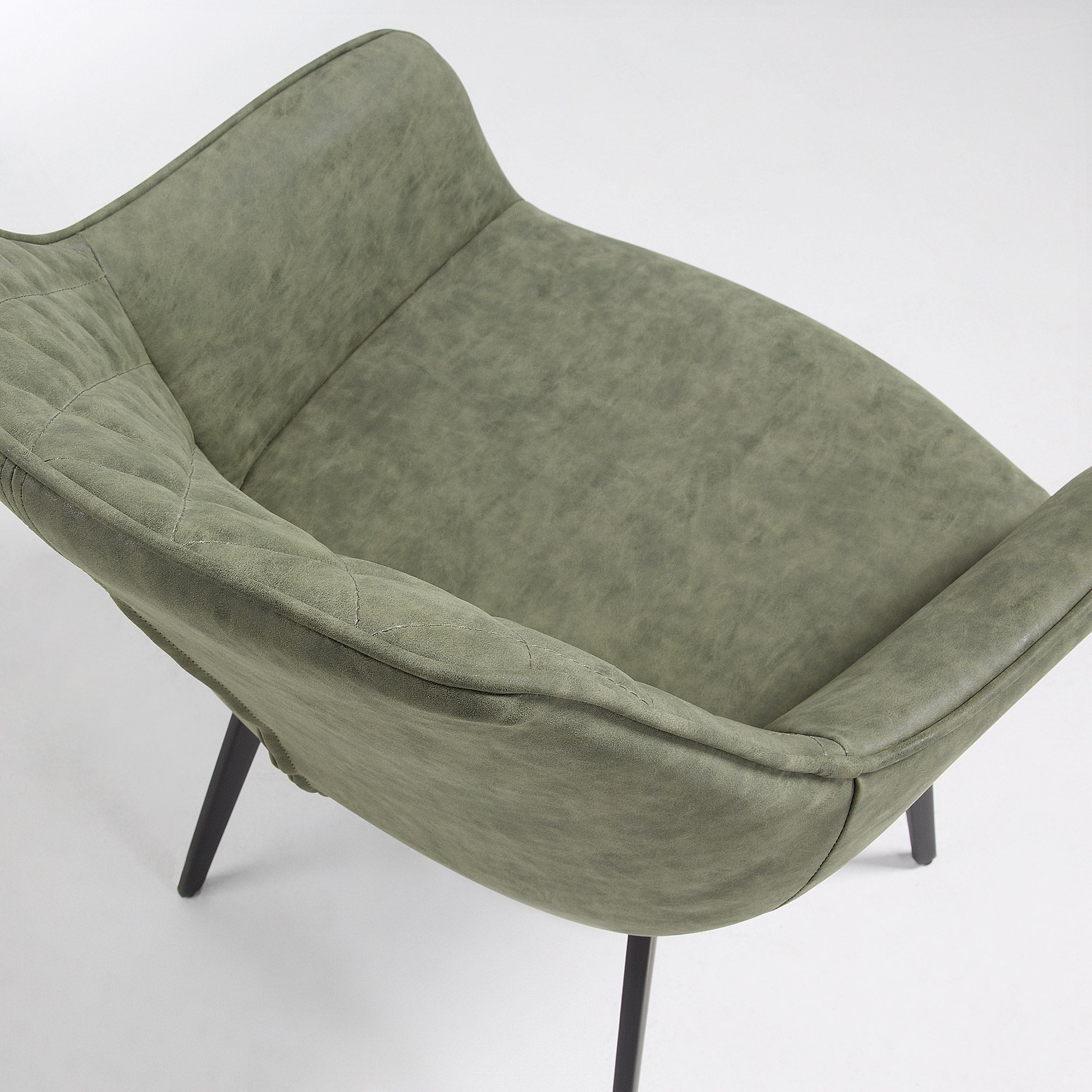 Krzesło AMIRA zielona ekoskóra La Forma    Eye on Design