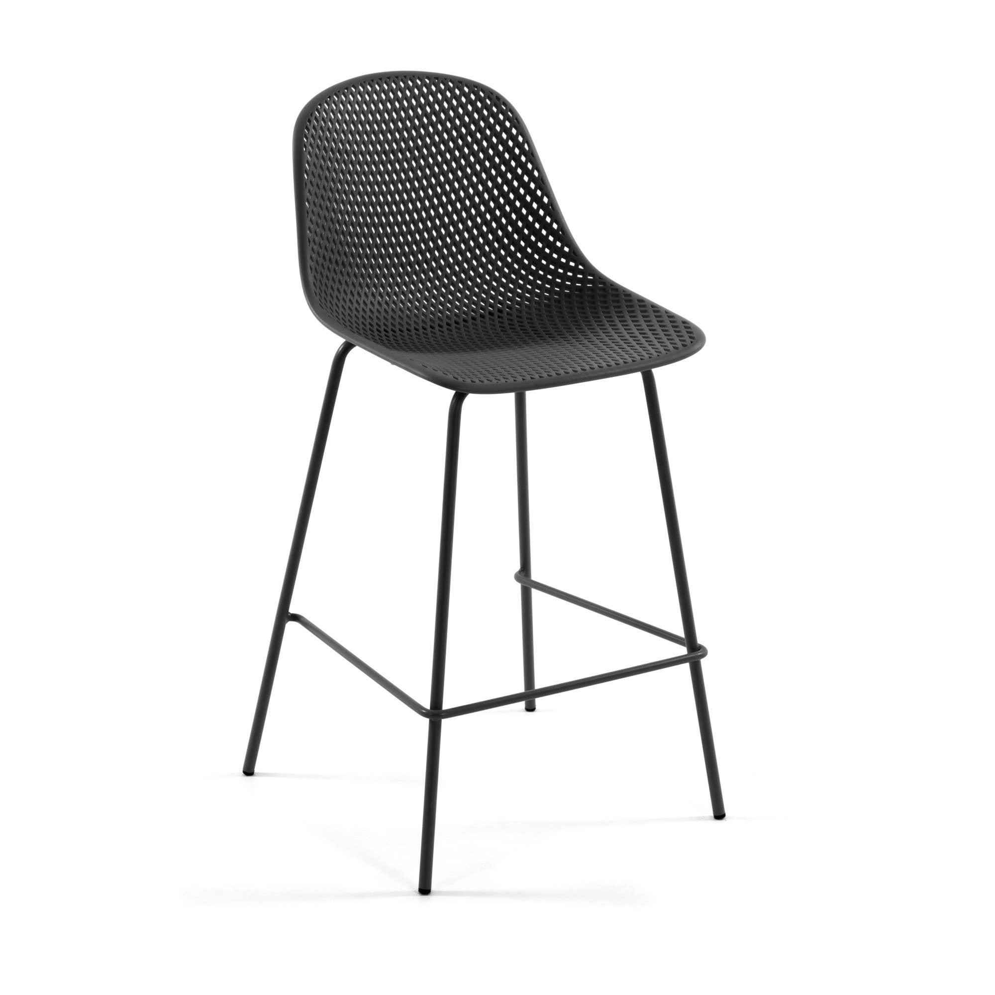 Krzesło barowe ogrodowe QUINBY szary La Forma 75 cm   Eye on Design