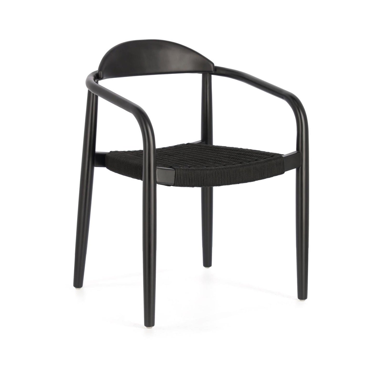 Krzesło NINA czarne drewno akacjowe