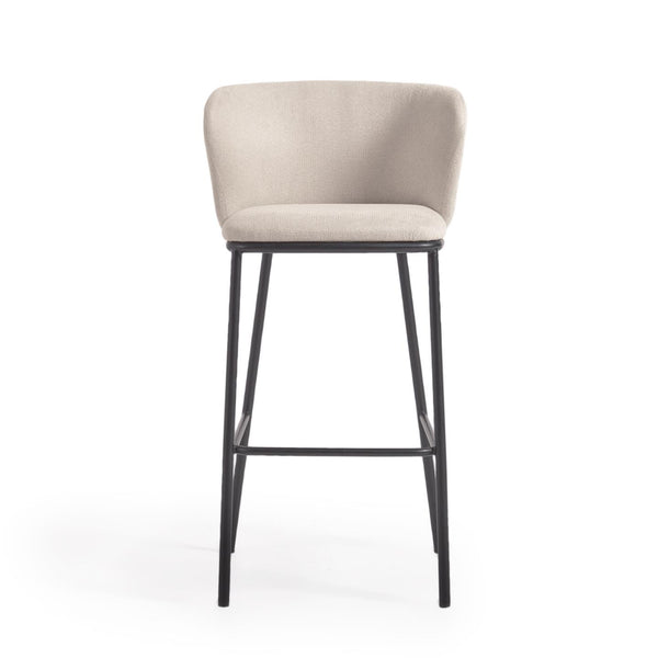 Krzesło barowe CISELIA beżowy szenil La Forma    Eye on Design