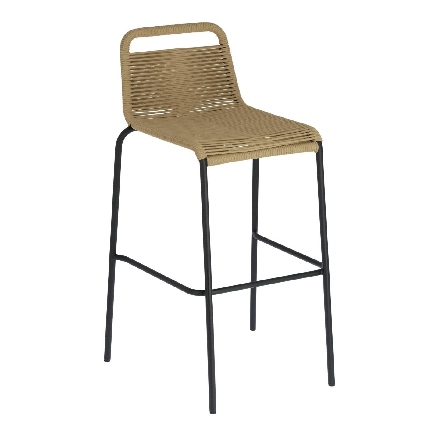 Krzesło barowe ogrodowe LAMTON brązowy La Forma 74 cm   Eye on Design