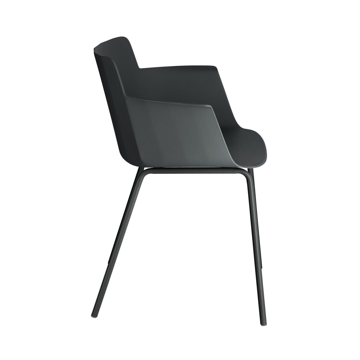 Krzesło z podłokietnikami HANNIA czarny La Forma    Eye on Design