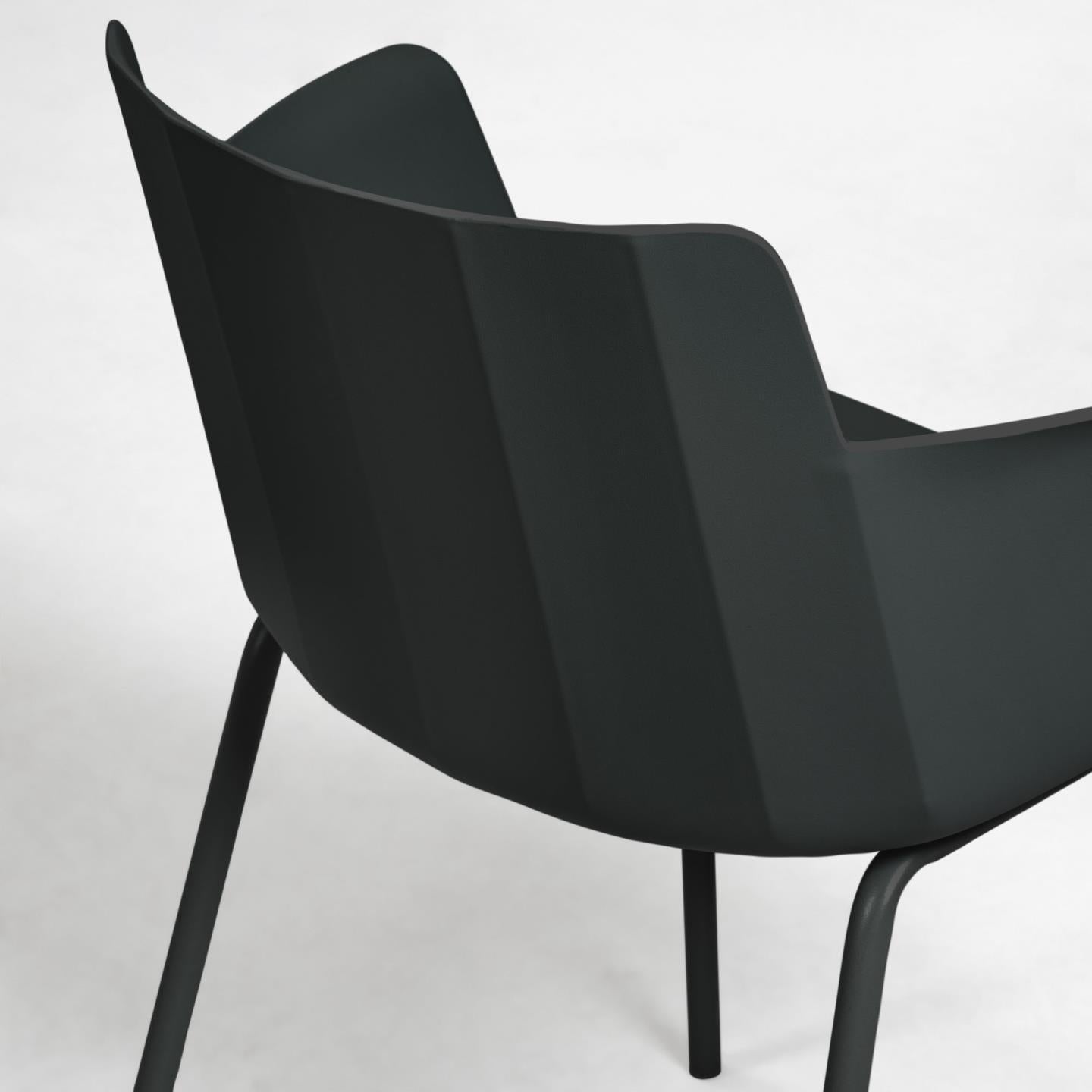 Krzesło z podłokietnikami HANNIA czarny La Forma    Eye on Design