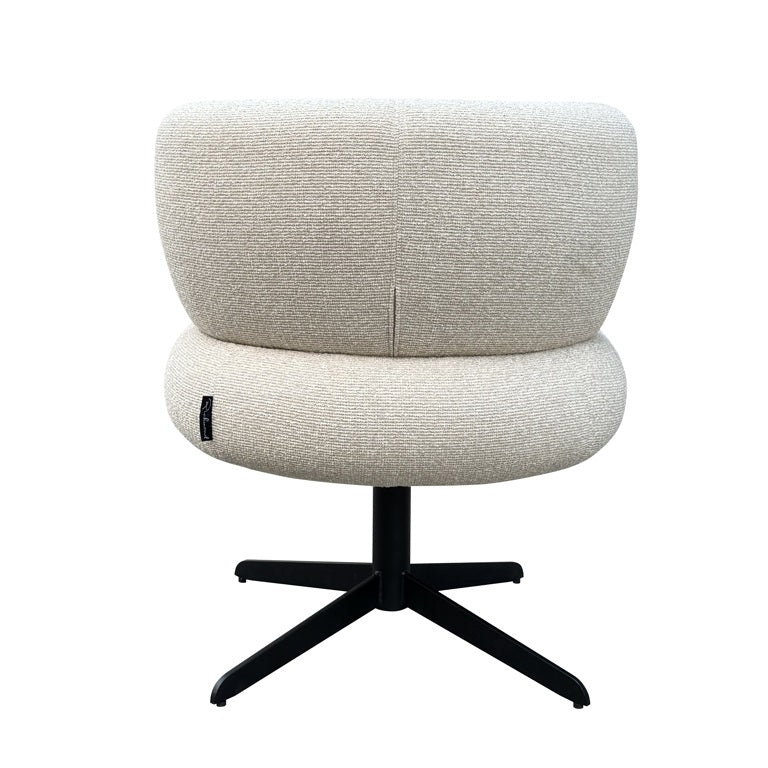 Alexis Beige Office Chair mit einer schwarzen Basis