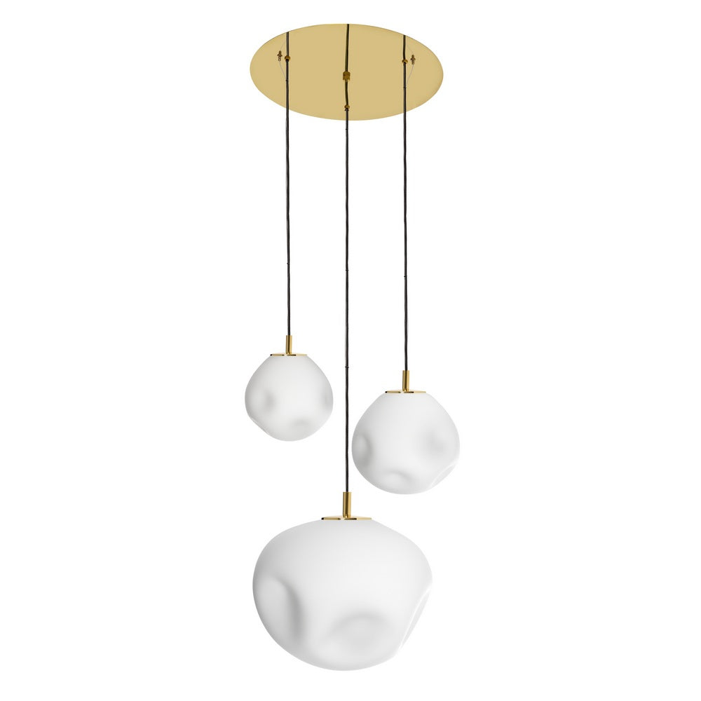 Lampa wisząca trzypunktowa CLOE złoty