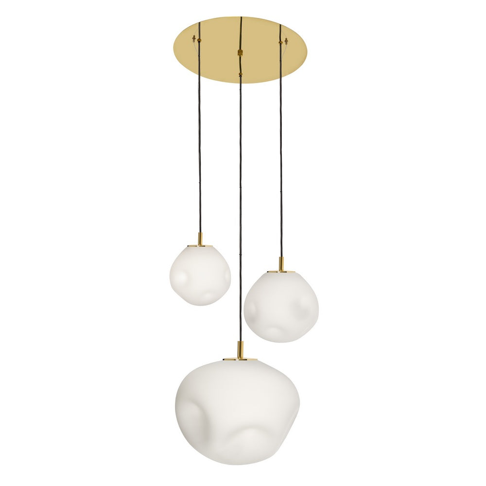 Lampa wisząca trzypunktowa CLOE złoty