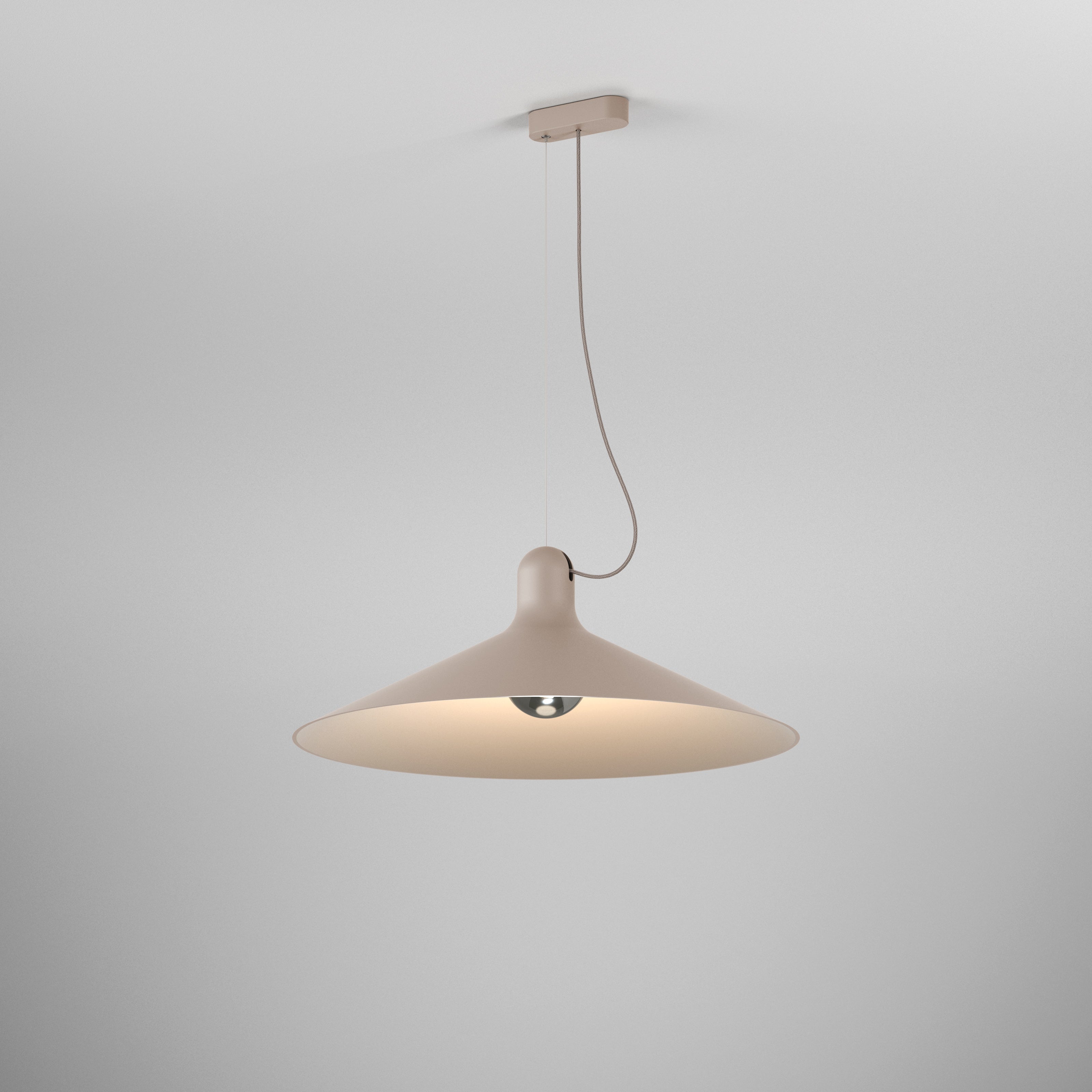 Pendelleuchte CONA beige taupe