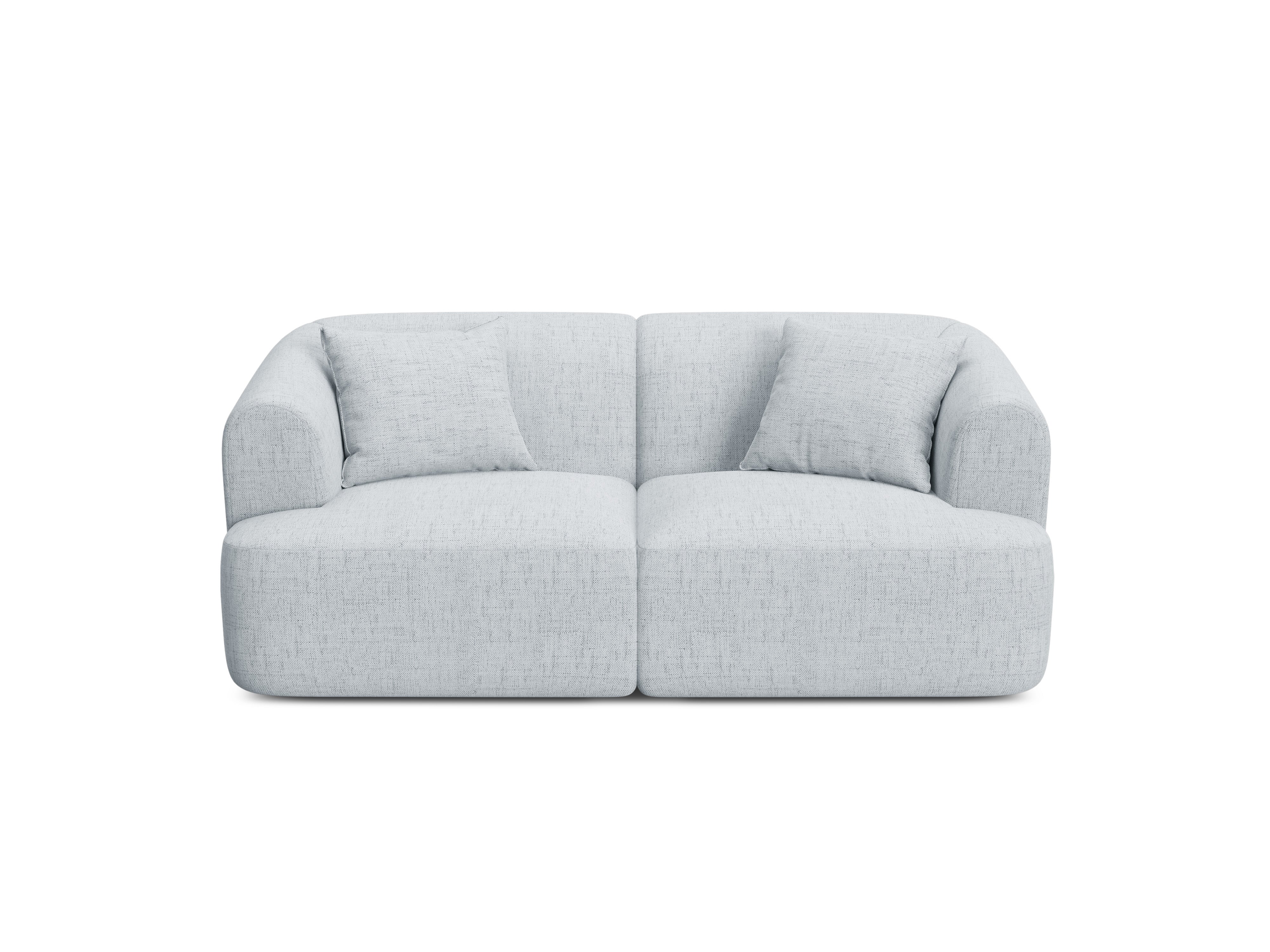 Sofa 2-osobowa CAMPI jasnoszary szenil