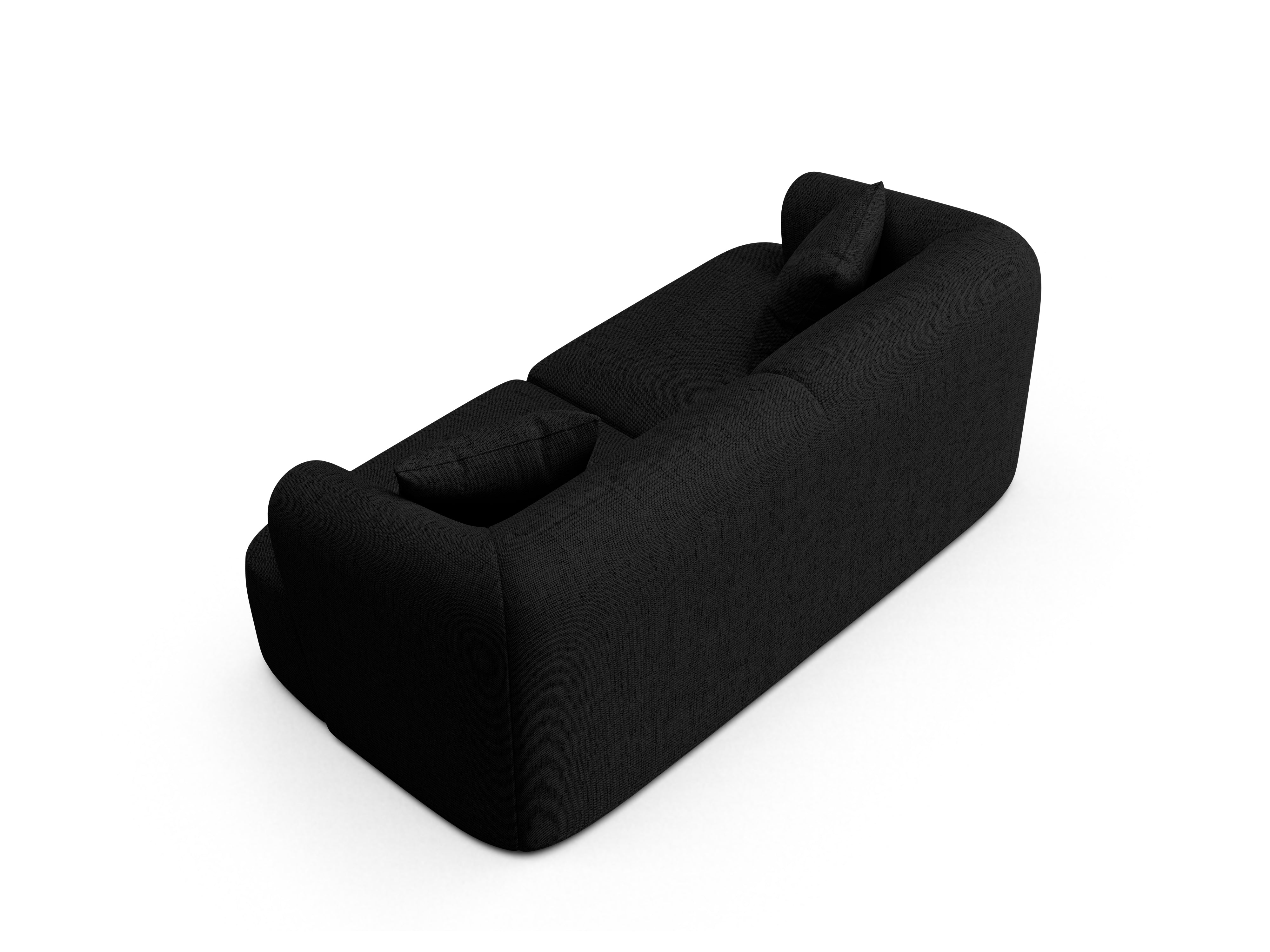 Sofa 2-osobowa CAMPI czarny szenil