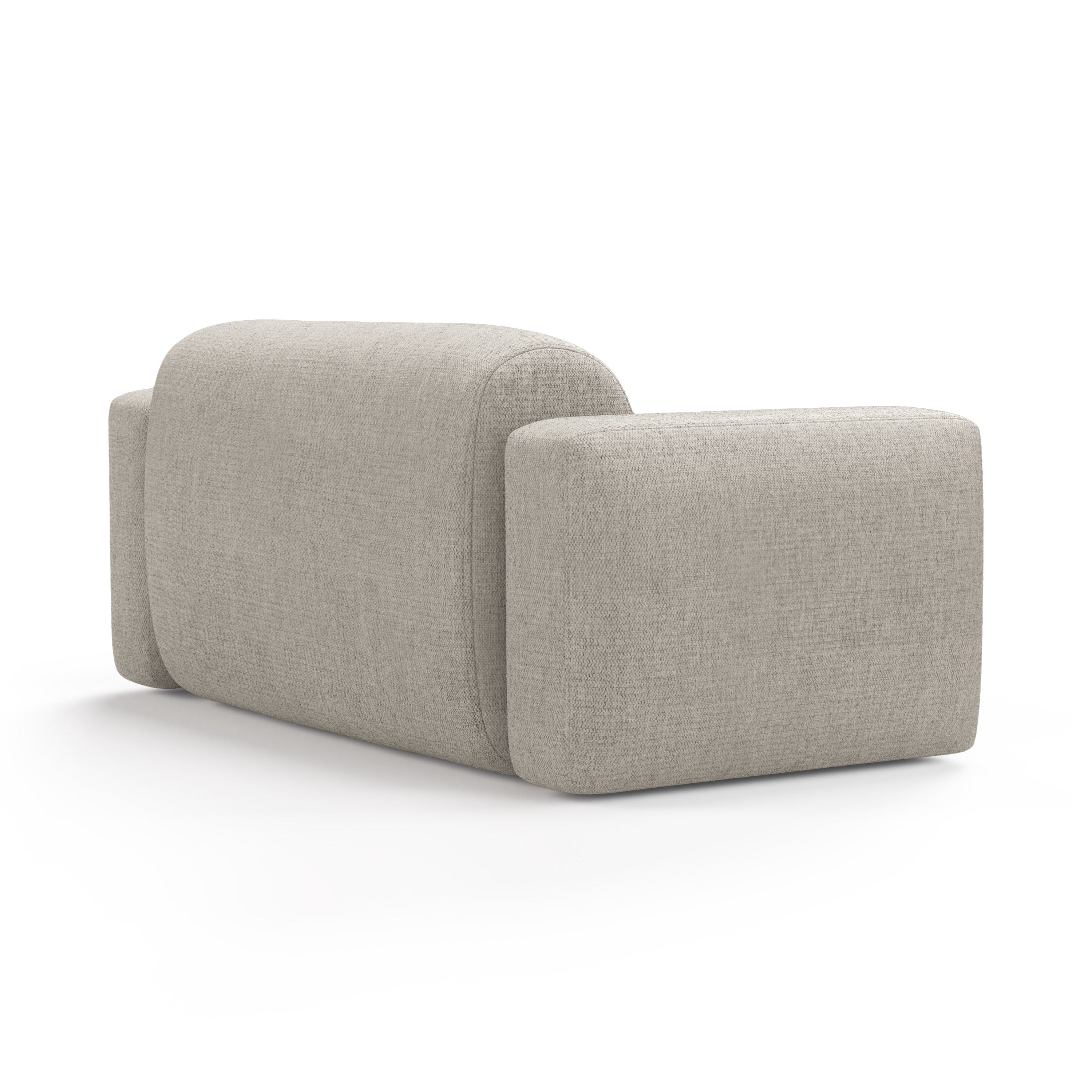 Sofa 2-osobowa STRINO kremowy szenil