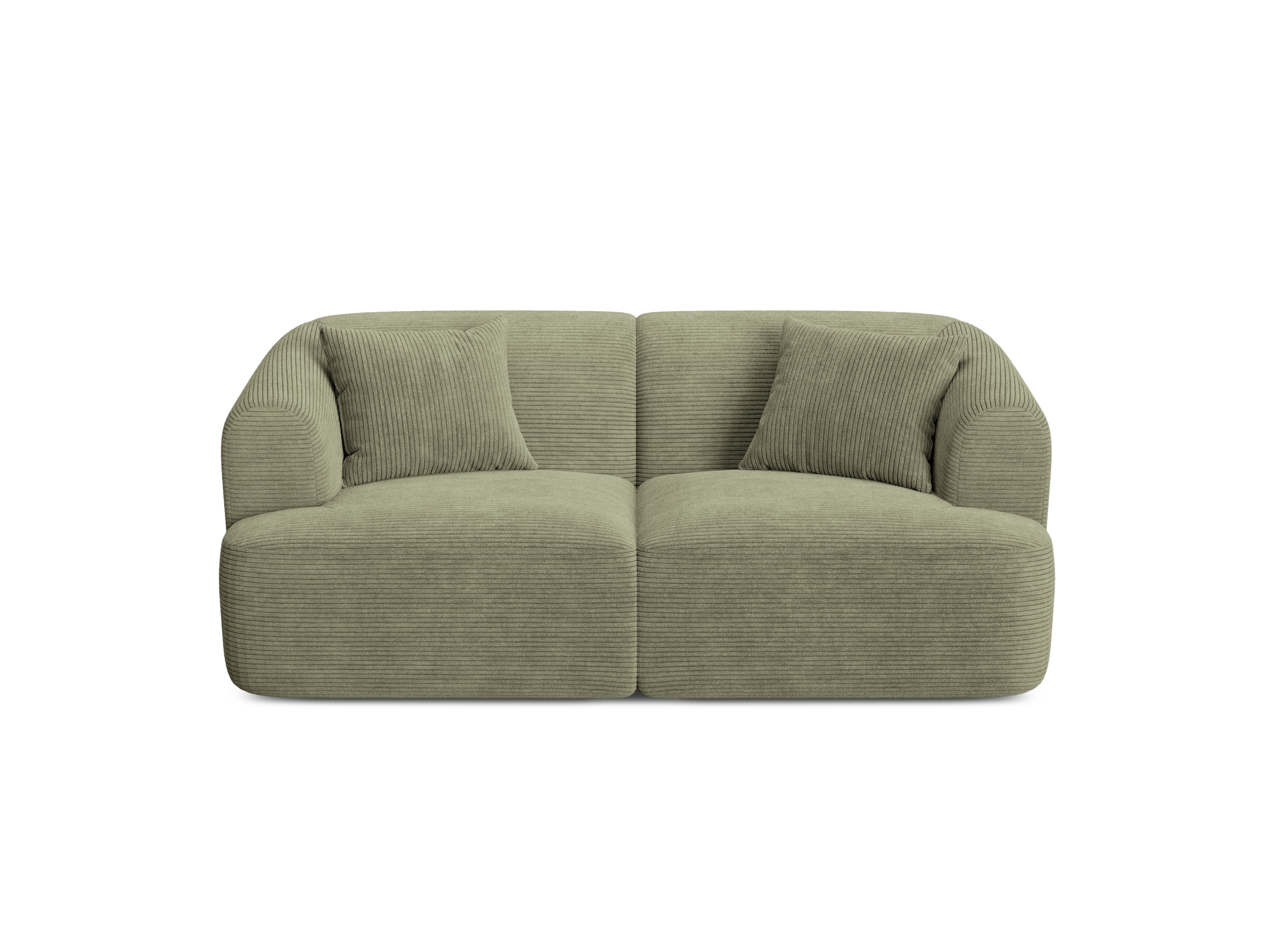 Sofa 2-osobowa CAMPI zielony sztruks
