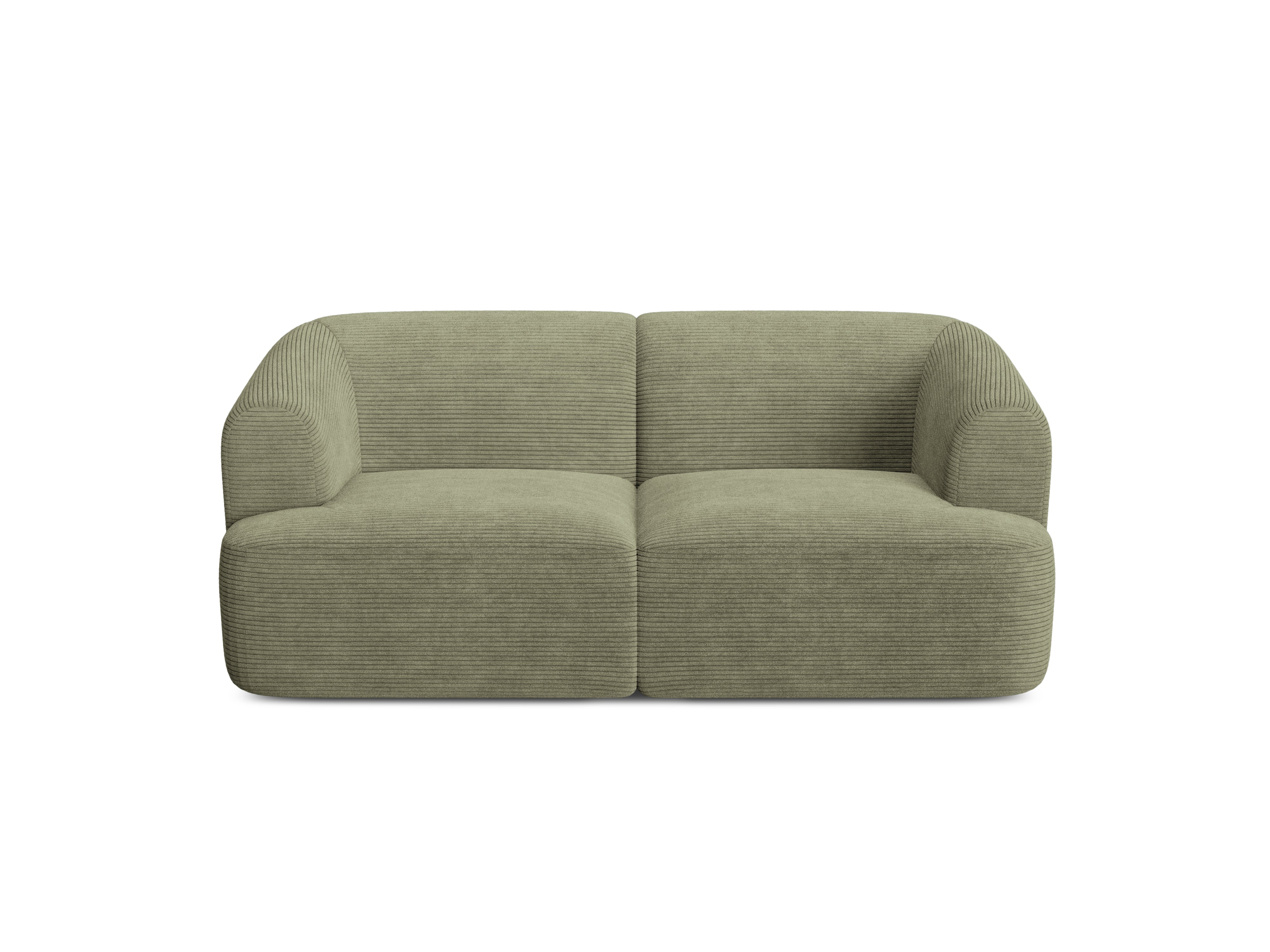 Sofa 2-osobowa CAMPI zielony sztruks