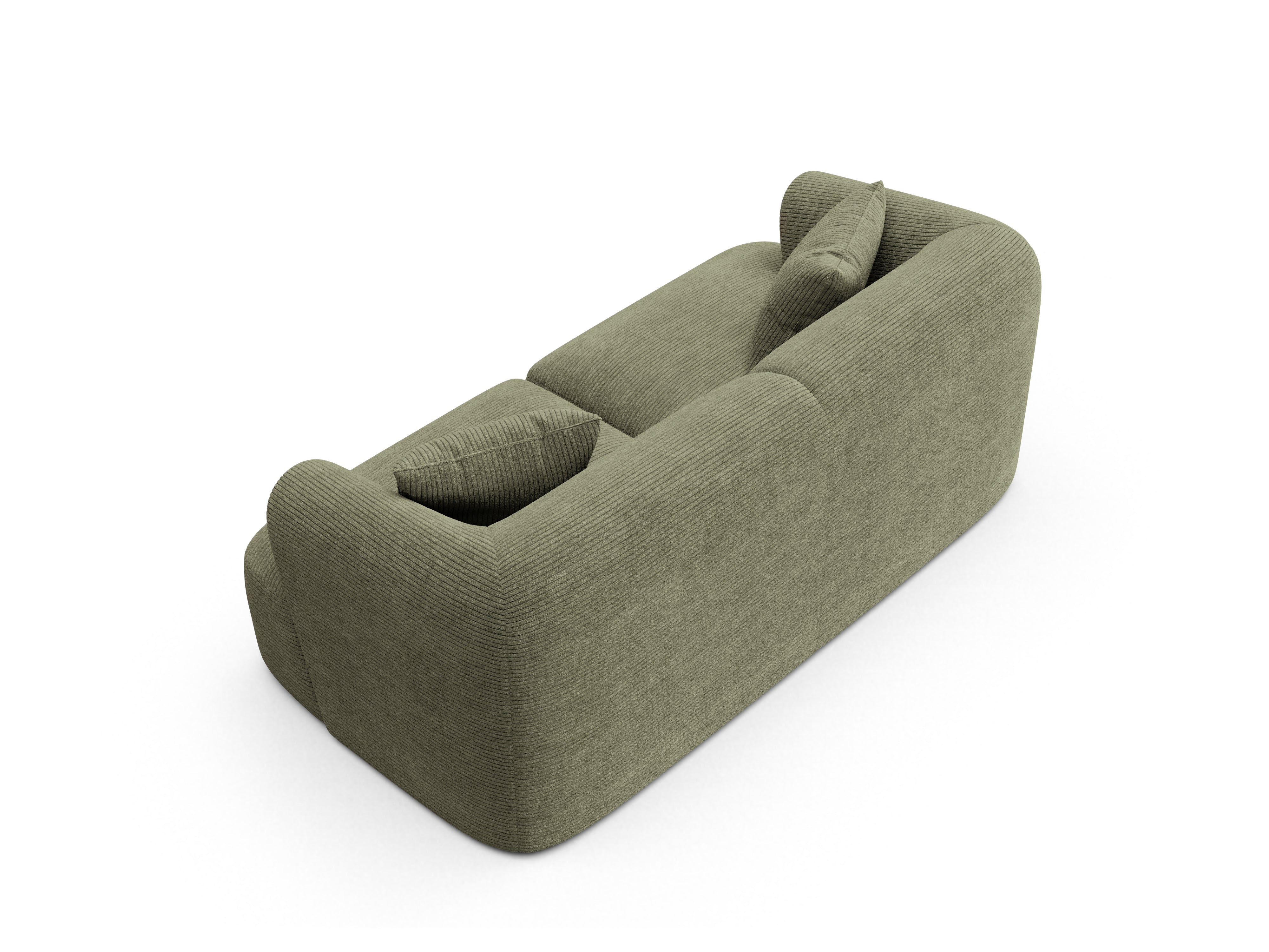 Sofa 2-osobowa CAMPI zielony sztruks