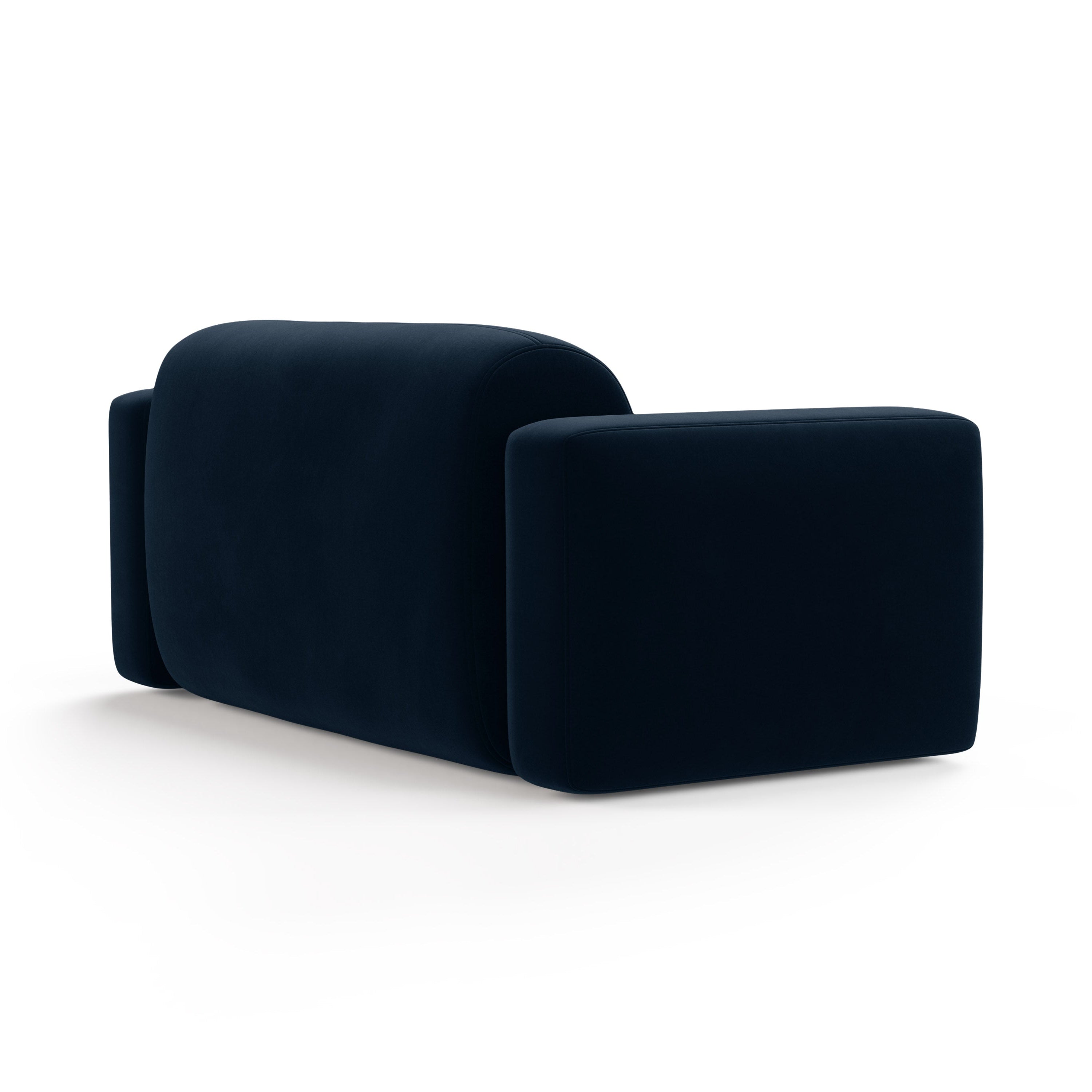 Sofa aksamitna 2-osobowa STRINO granatowy