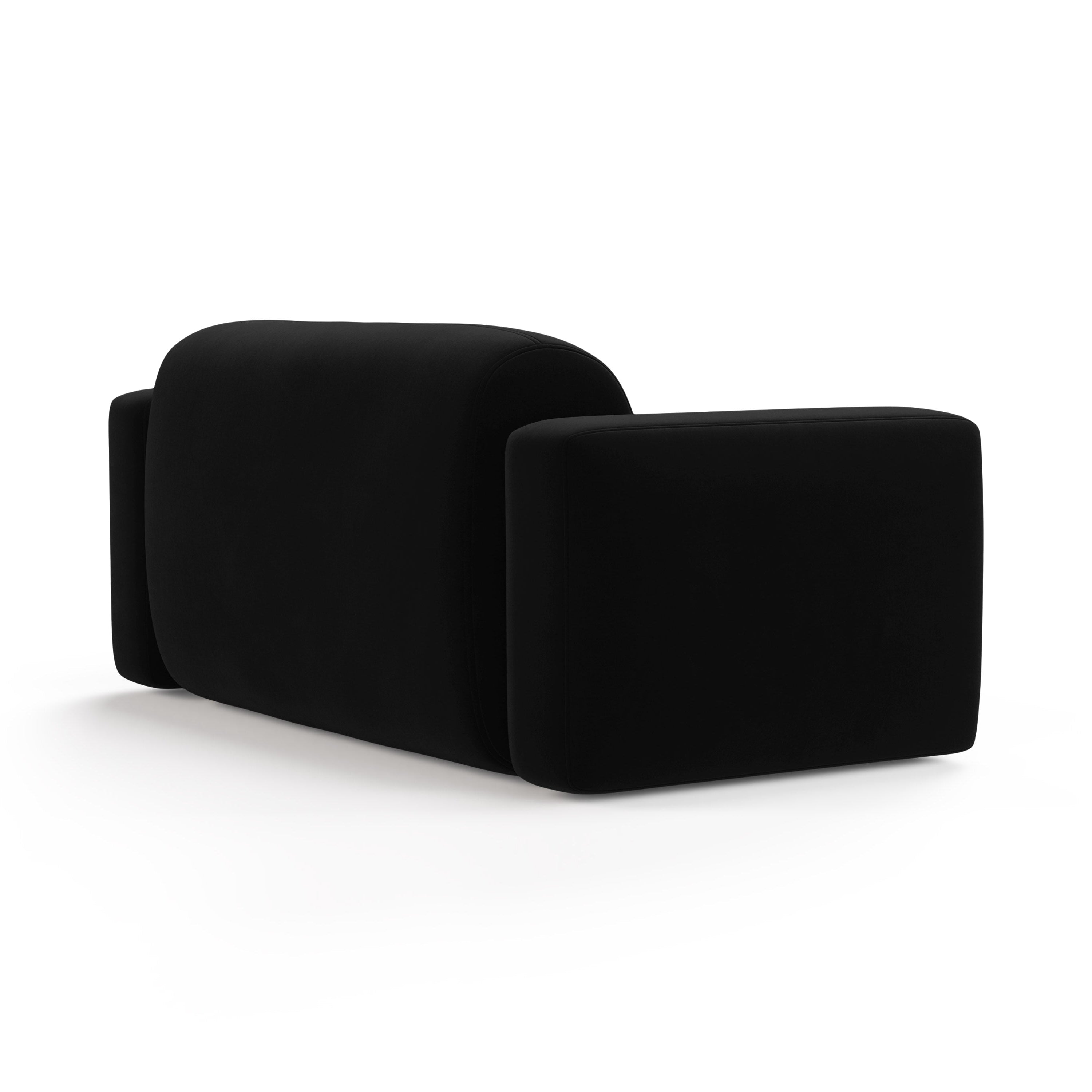 Sofa aksamitna 2-osobowa STRINO czarny