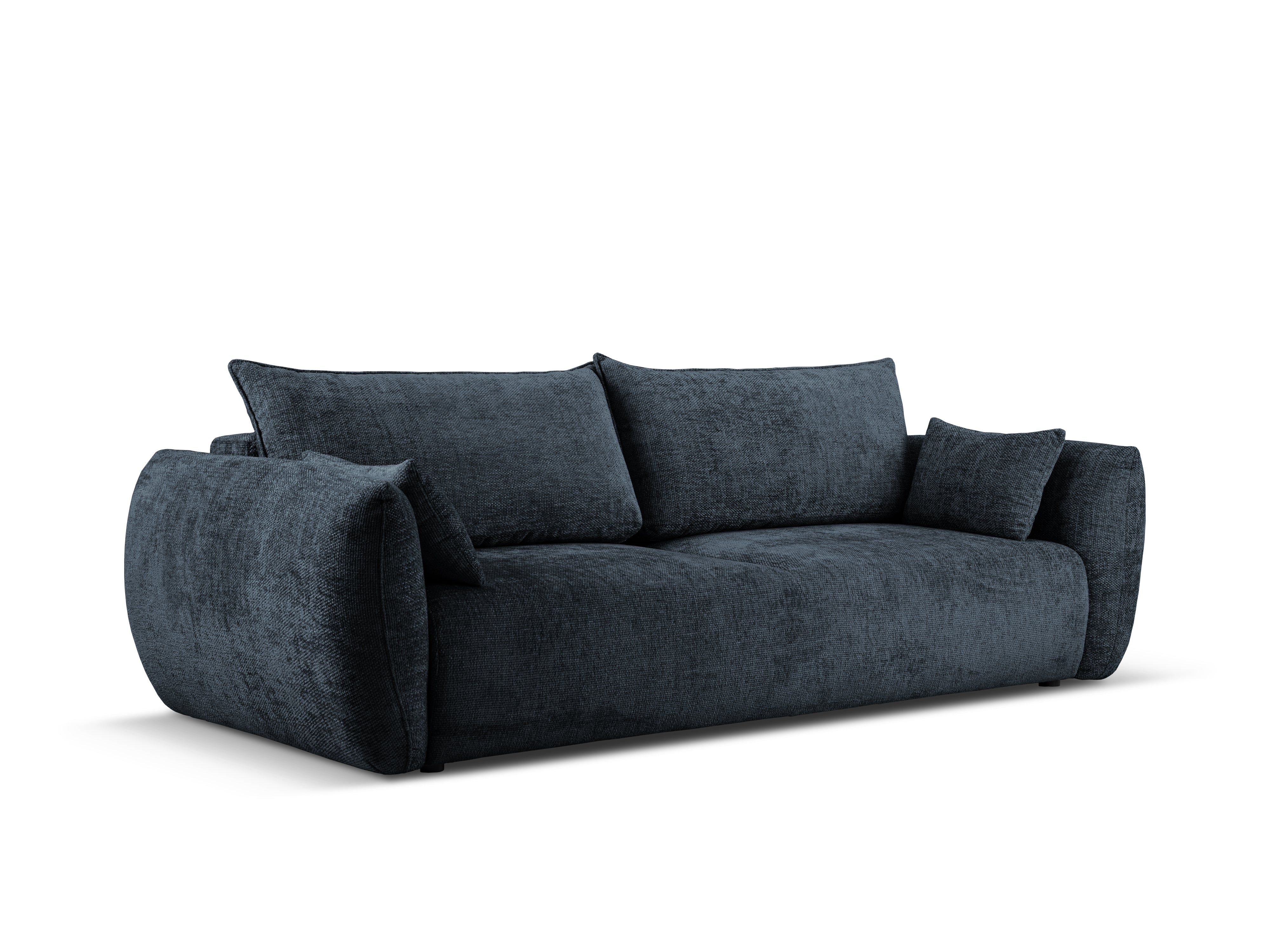Sofa z funkcją spania MATERA granatowy szenil Cosmopolitan Design    Eye on Design