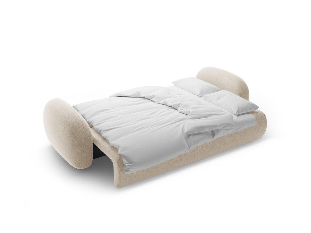 Sofa z funkcją spania 3-osobowa TONALE piaskowy