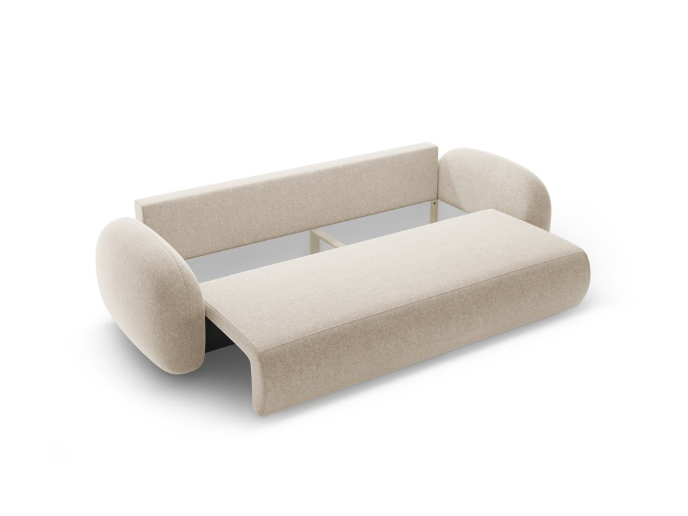Sofa z funkcją spania 3-osobowa TONALE piaskowy