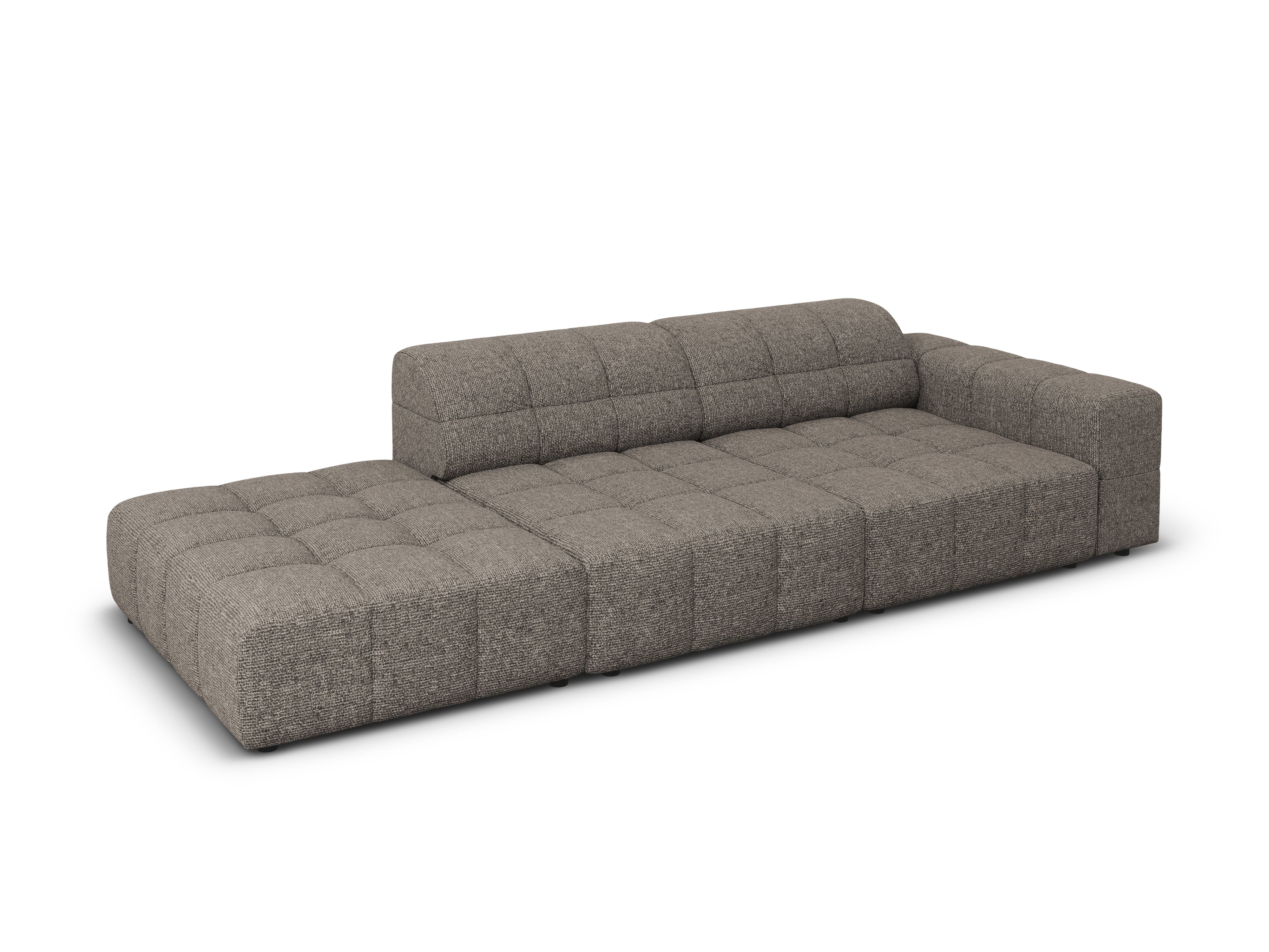 Sofa lewostronna 3-osobowa CHICAGO szary szenil Cosmopolitan Design    Eye on Design