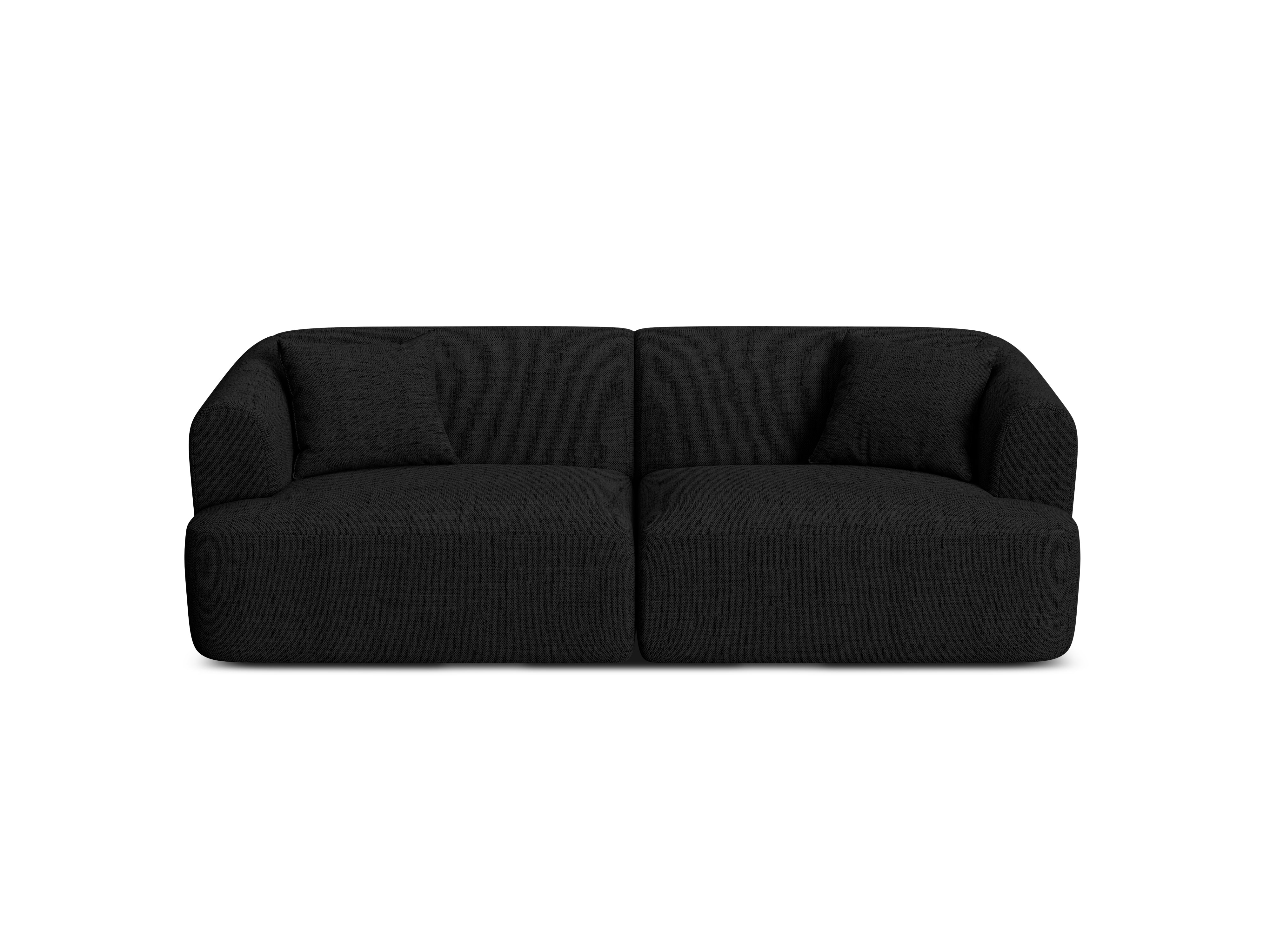 Sofa 3-osobowa CAMPI czarny szenil