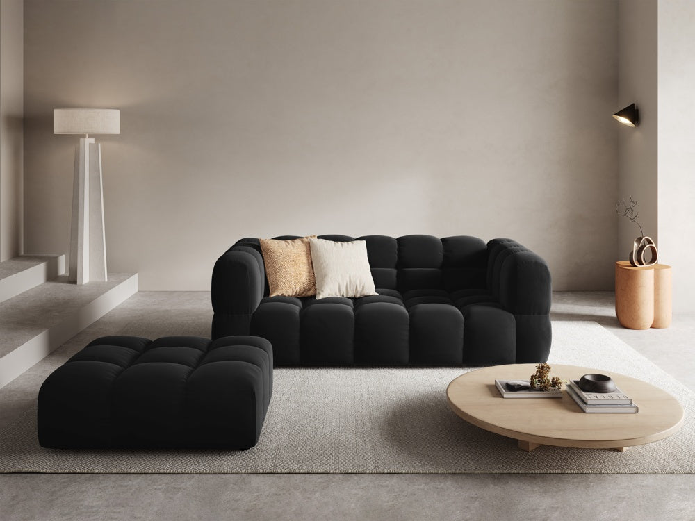 Black 3rd velvet sofa