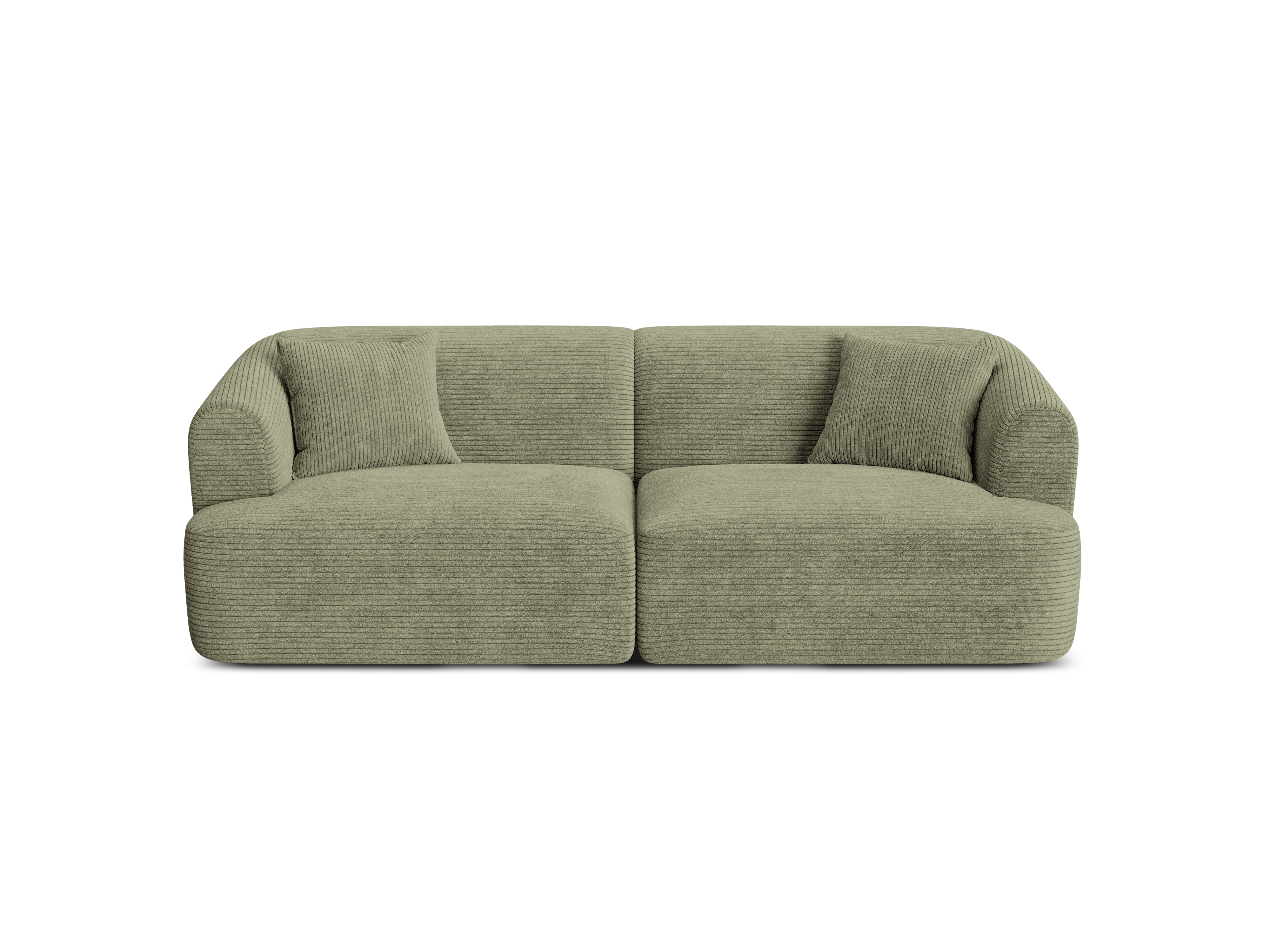 Sofa 3-osobowa CAMPI zielony sztruks