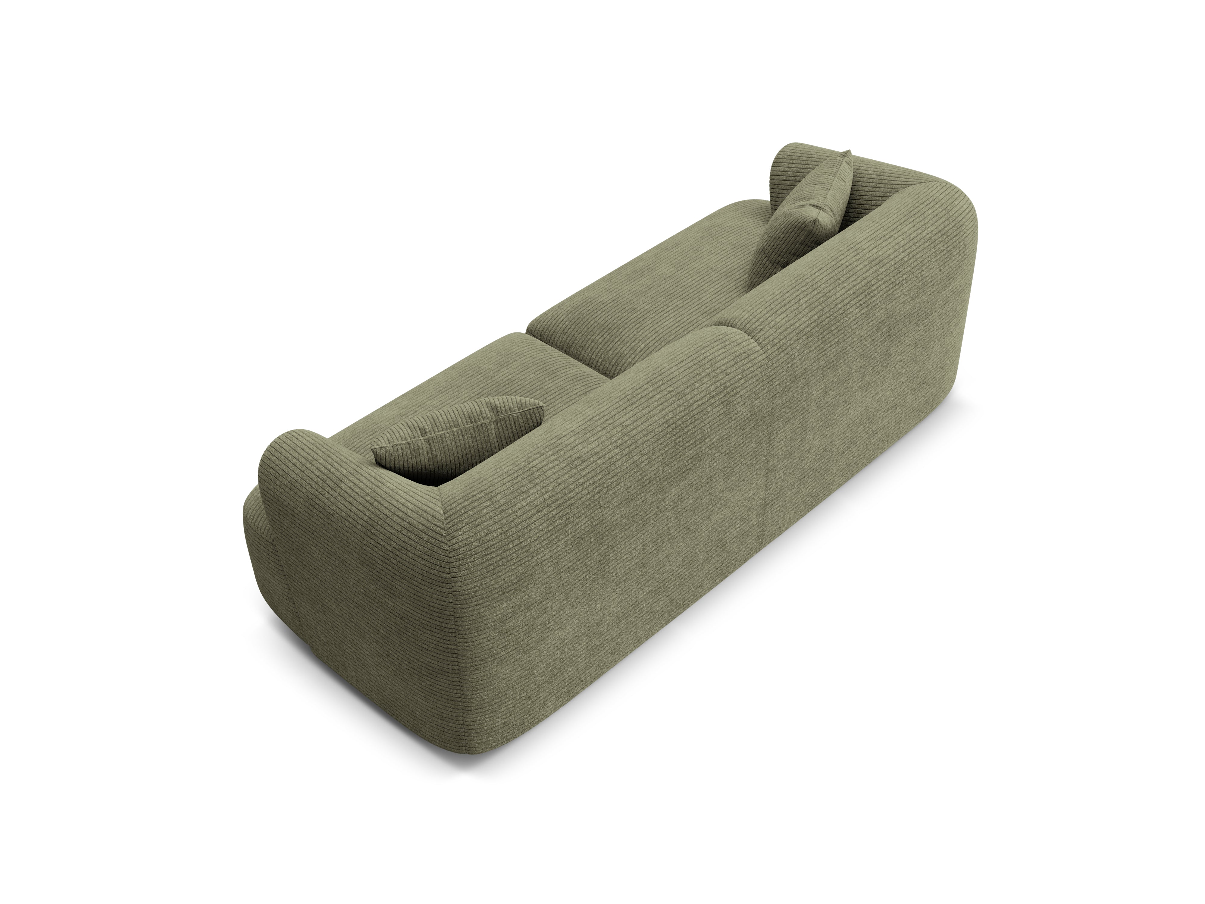 Sofa 3-osobowa CAMPI zielony sztruks