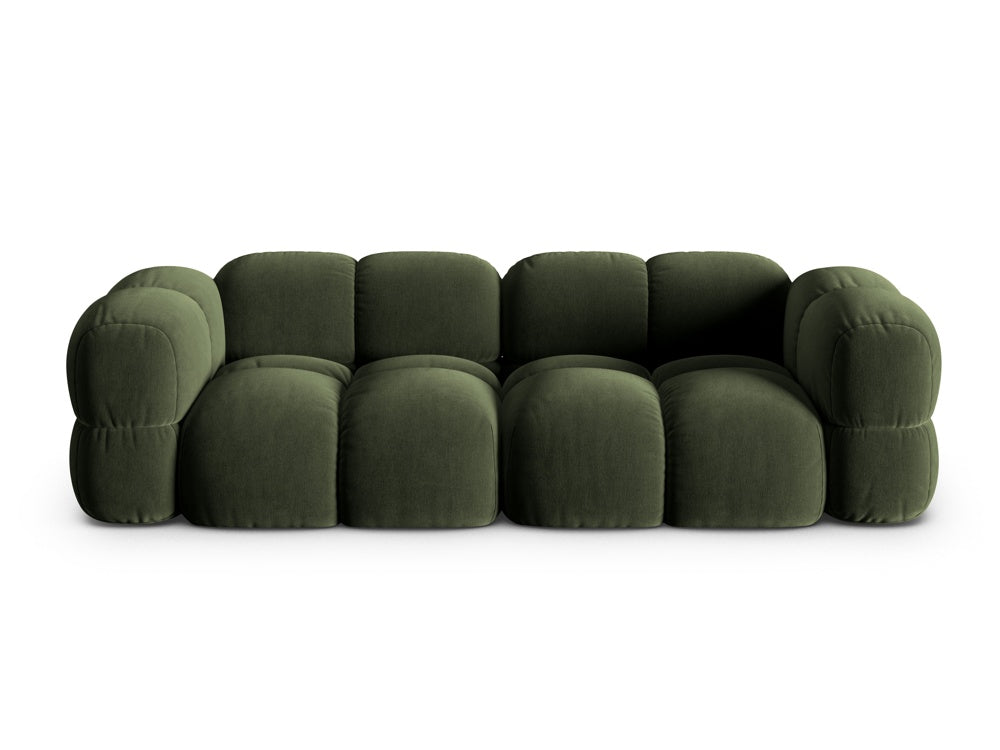 Sofa 4-sitzige Samt LORETTO grün