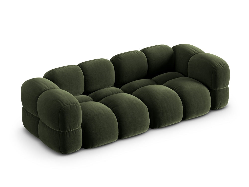 Sofa 4-sitzige Samt LORETTO grün