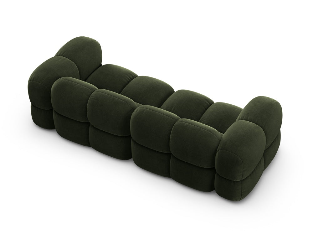 Sofa 4-sitzige Samt LORETTO grün