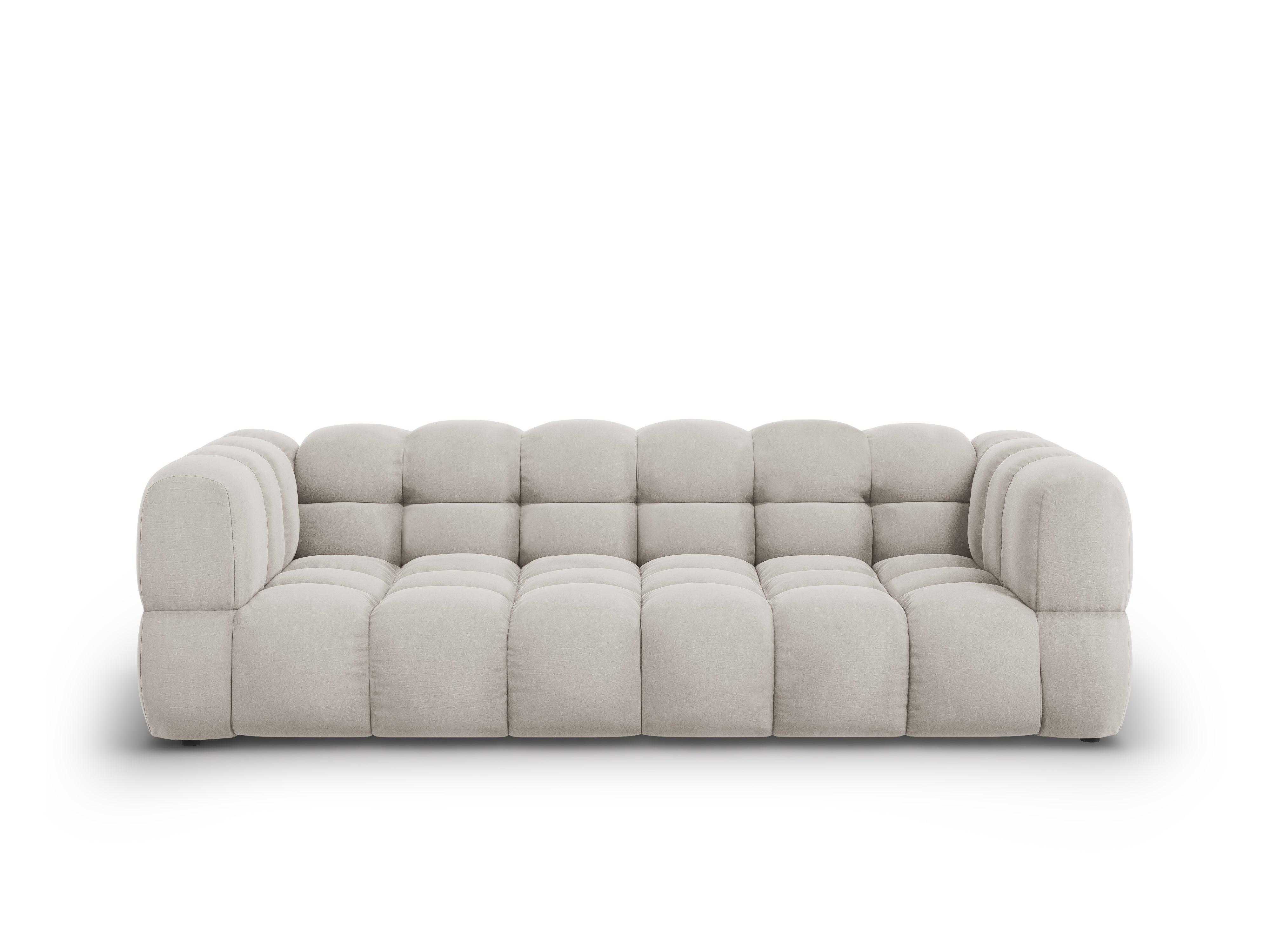 Sofa aksamitna 4-osobowa SKY kość słoniowa Cosmopolitan Design    Eye on Design