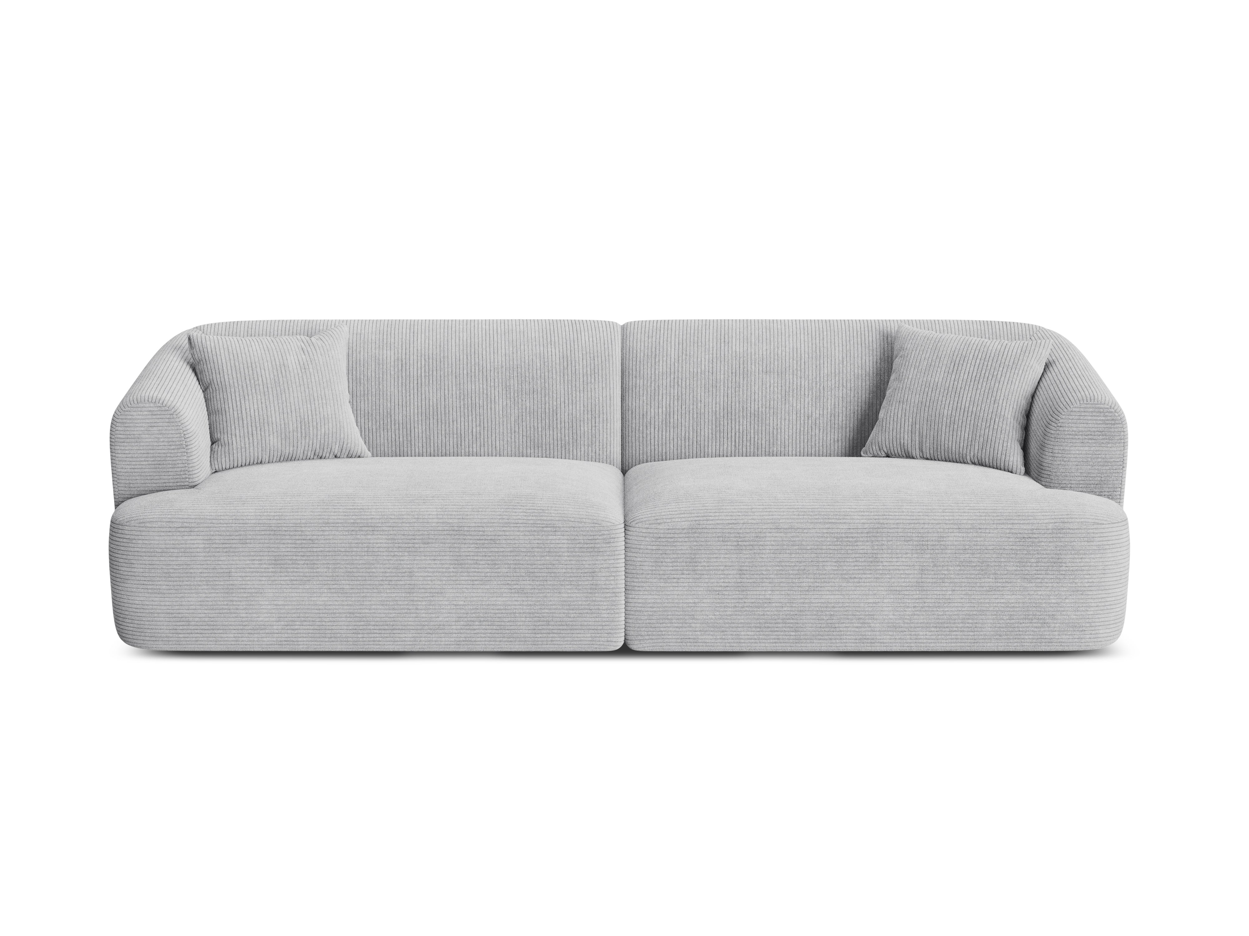 Sofa 4-osobowa CAMPI jasnoszary sztruks