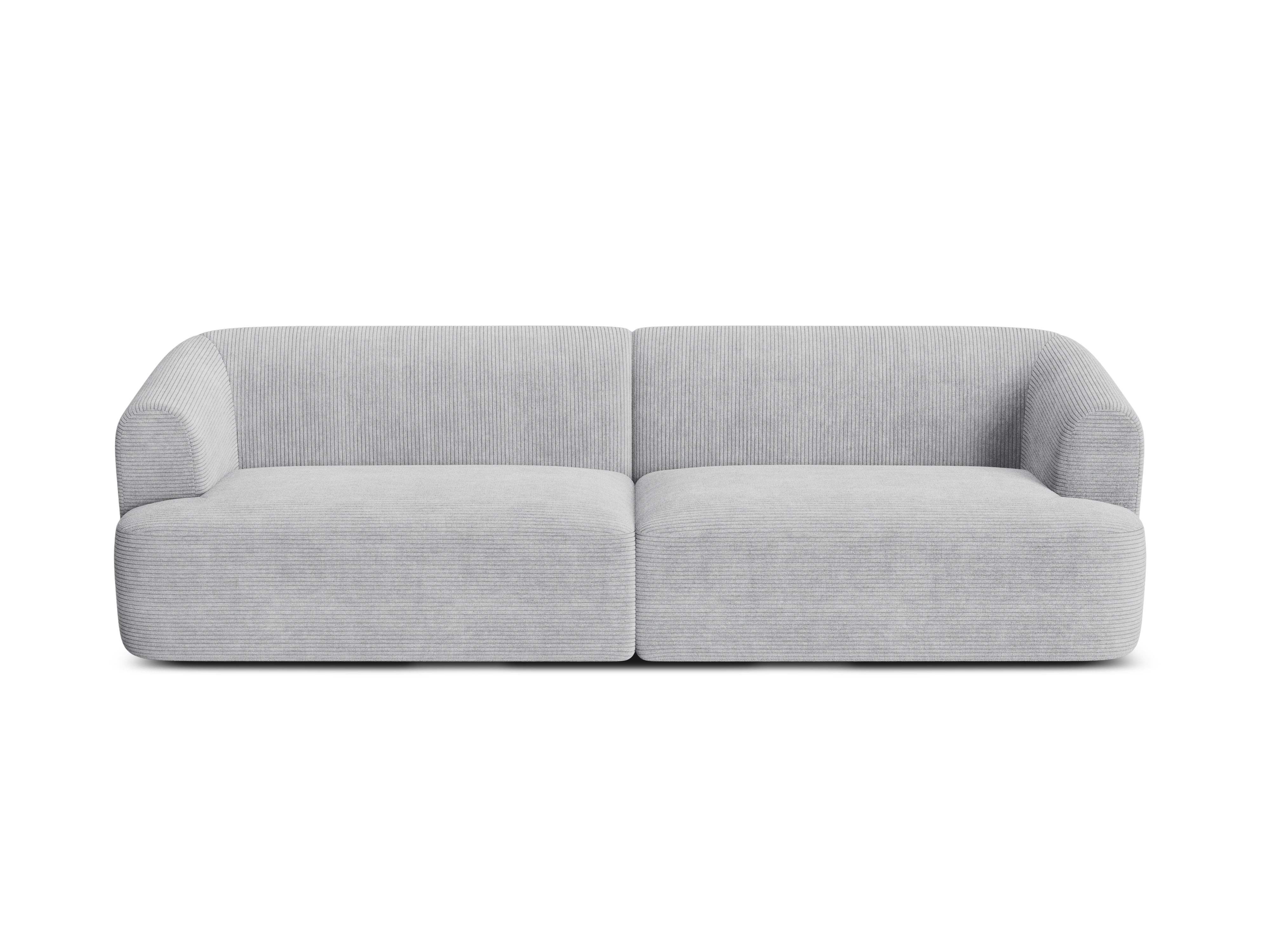Sofa 4-osobowa CAMPI jasnoszary sztruks