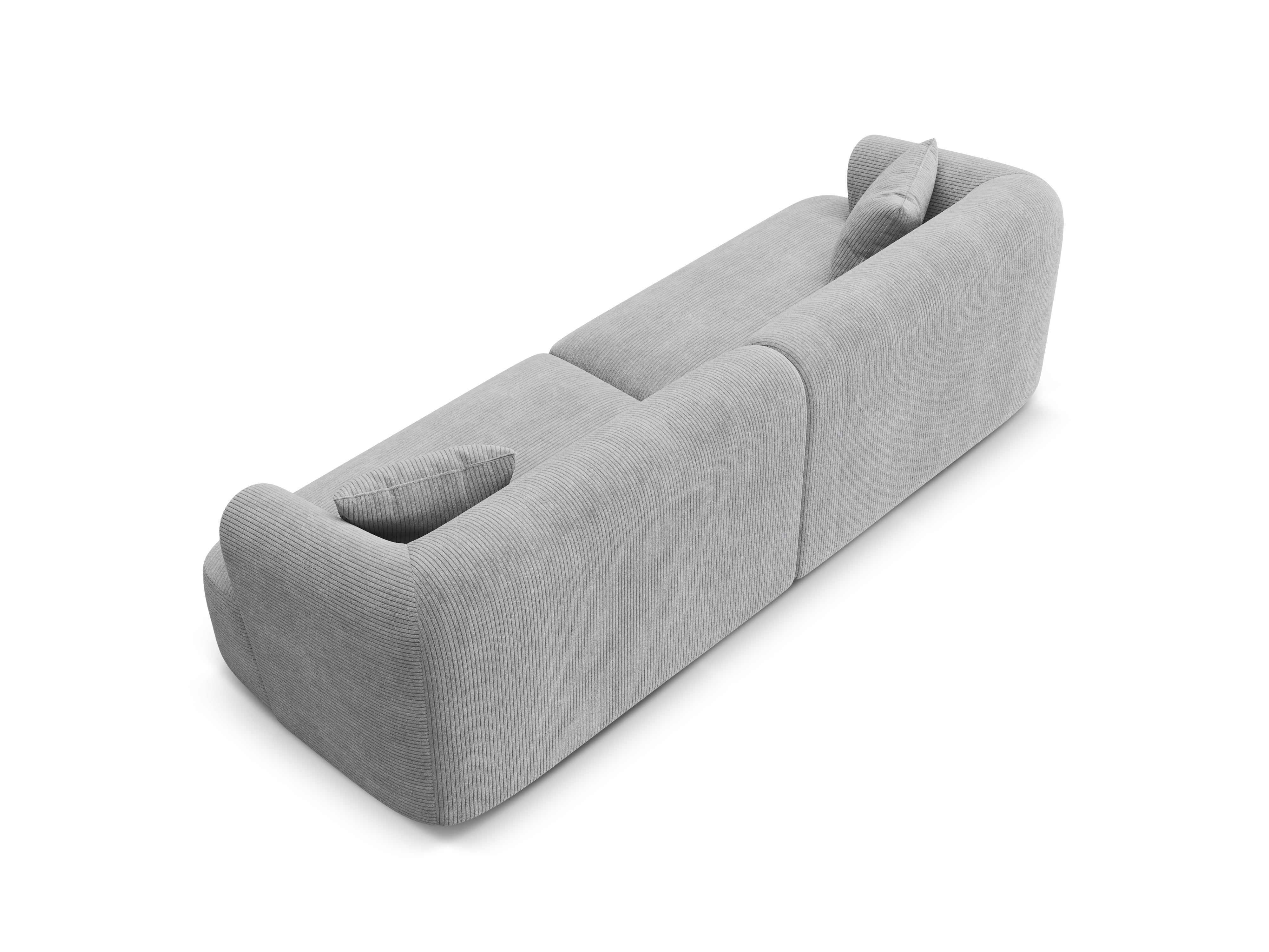 Sofa 4-osobowa CAMPI jasnoszary sztruks