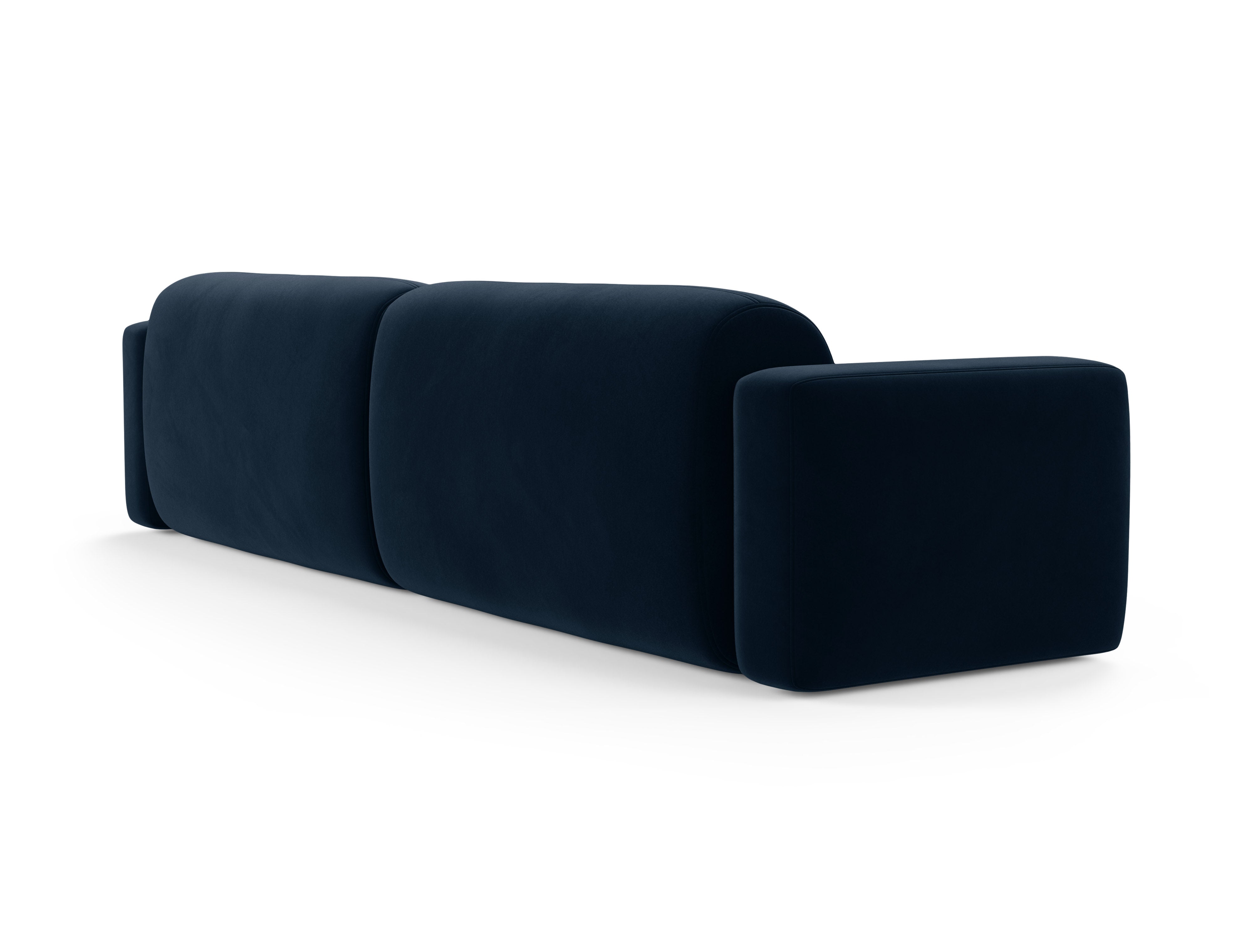 Sofa aksamitna 4-osobowa STRINO granatowy