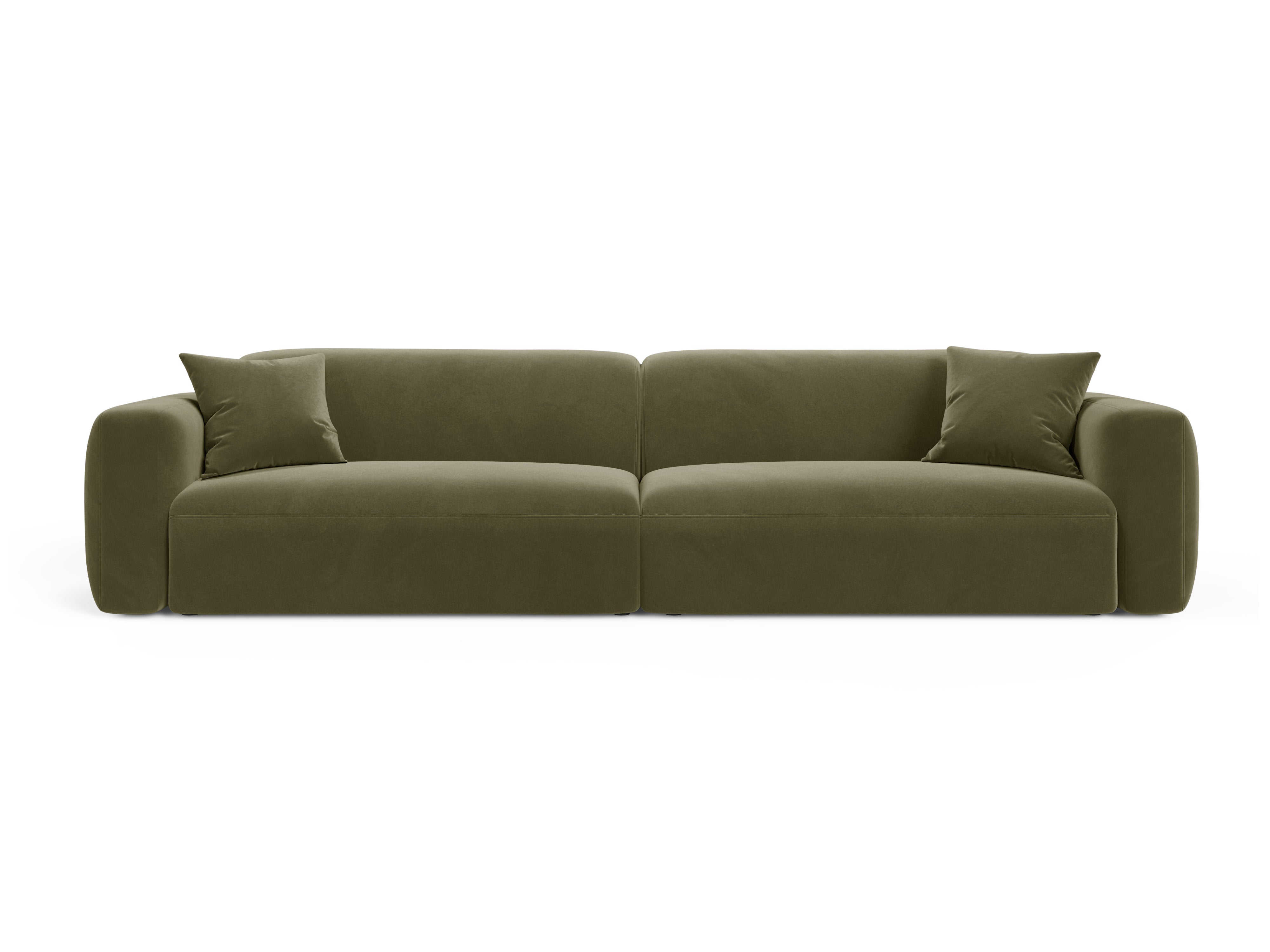 Sofa aksamitna 4-osobowa STRINO zielony