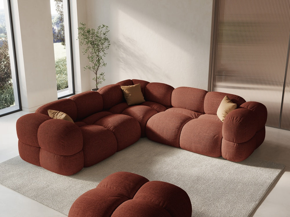 Symmetrical Corner Sofa LORETTO Coral