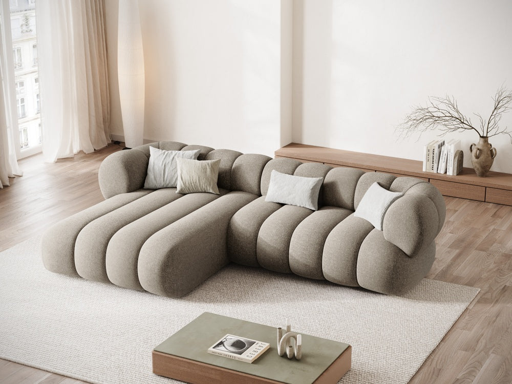 5-sitziges linksseitiges Ecksofa KOGE sandfarben