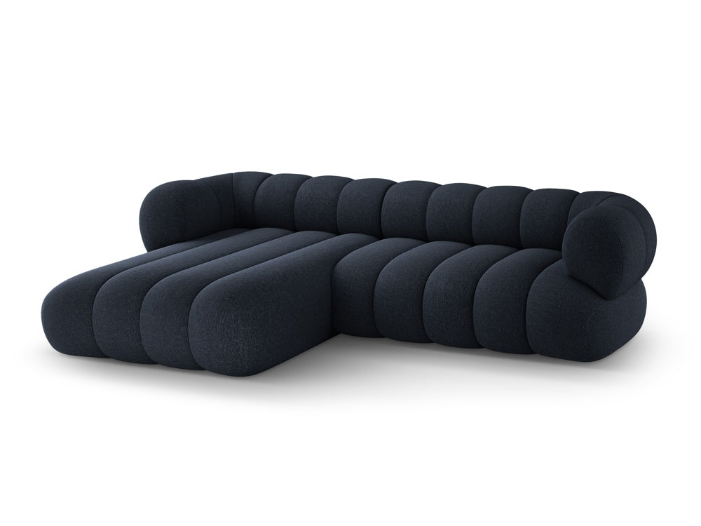 5-sitziges linksseitiges Ecksofa KOGE in Marineblau