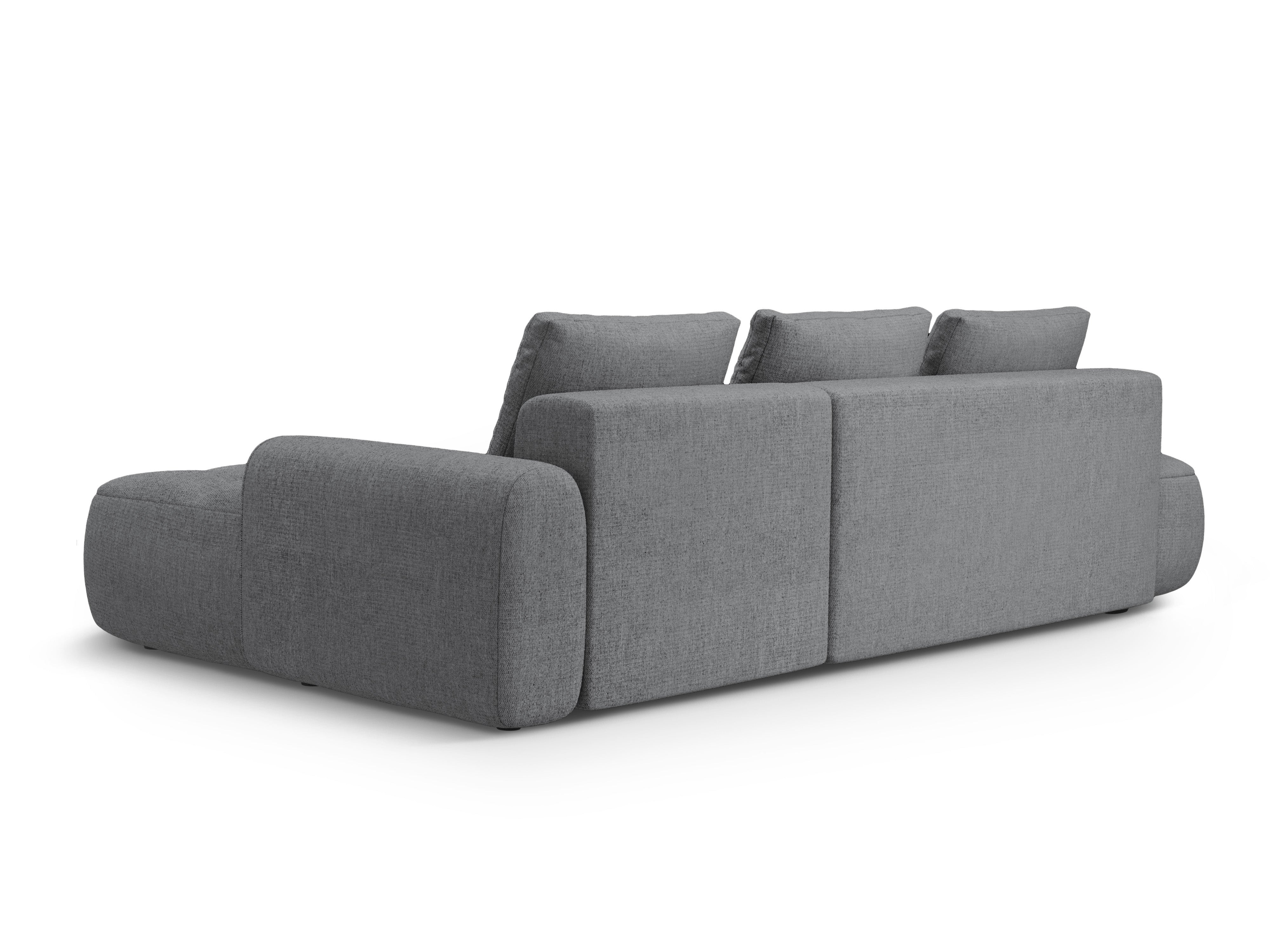 Right-sided corner sofa bed for 3 people LINZ gray