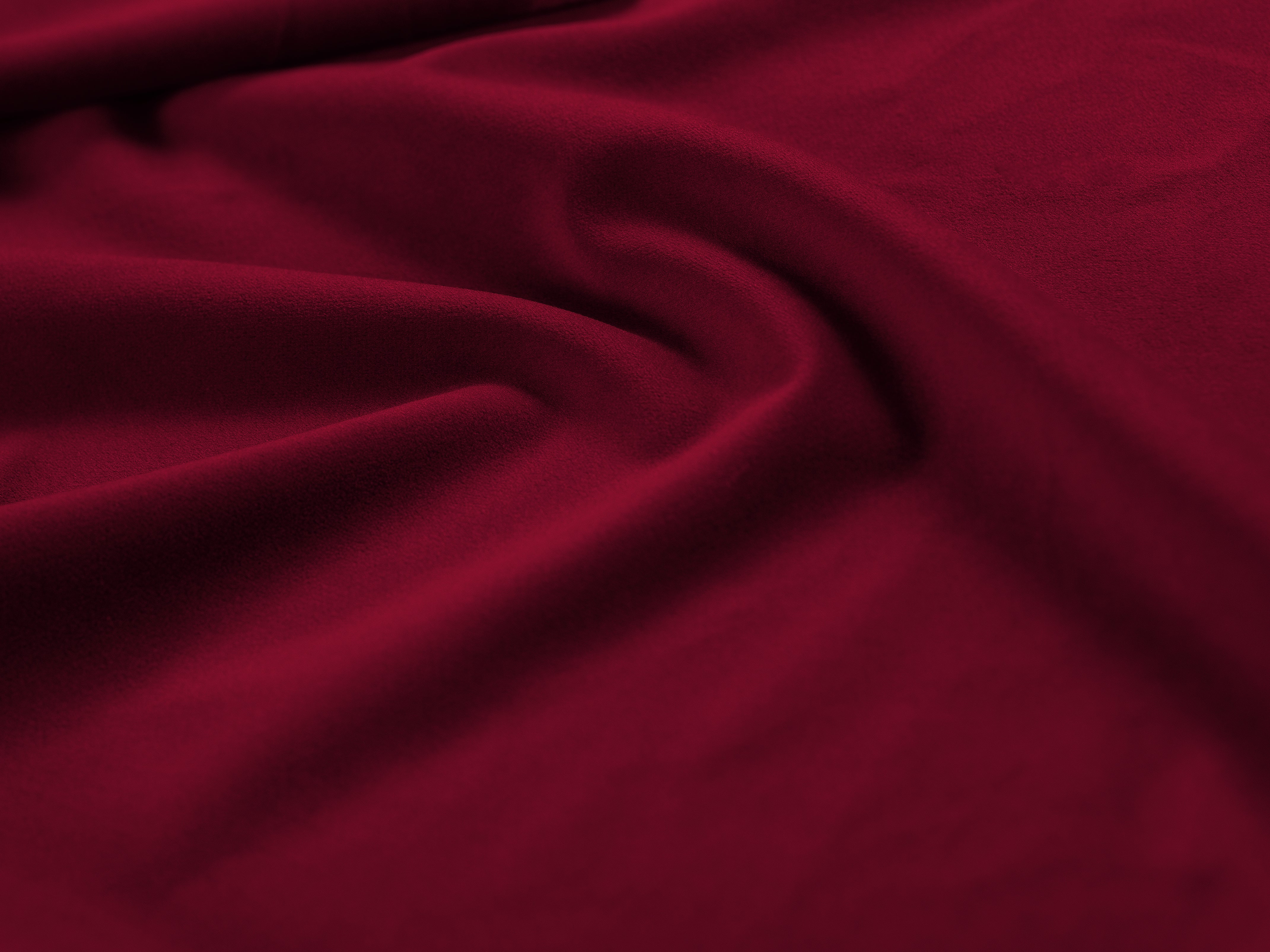 Sofa aksamitna panoramiczna lewostronna 7-osobowa BALI czerwony z czarną podstawą Cosmopolitan Design    Eye on Design