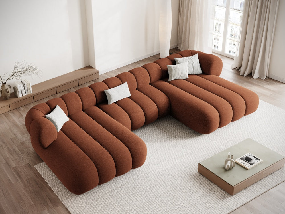 Sofa panoramiczna 6-osobowa KOGE ceglany